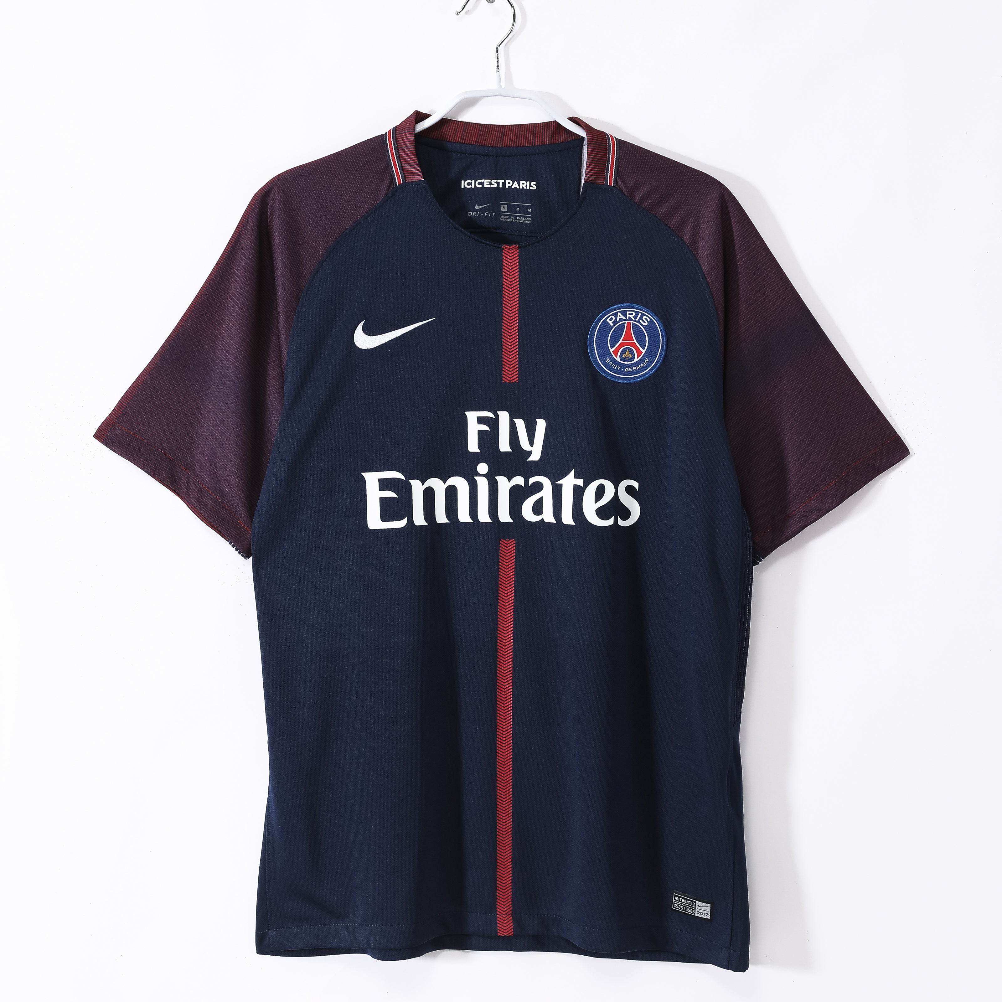 Maillot PSG 2017/18 Bleu Domicile - Édition Vintage Officielle - JERSEY