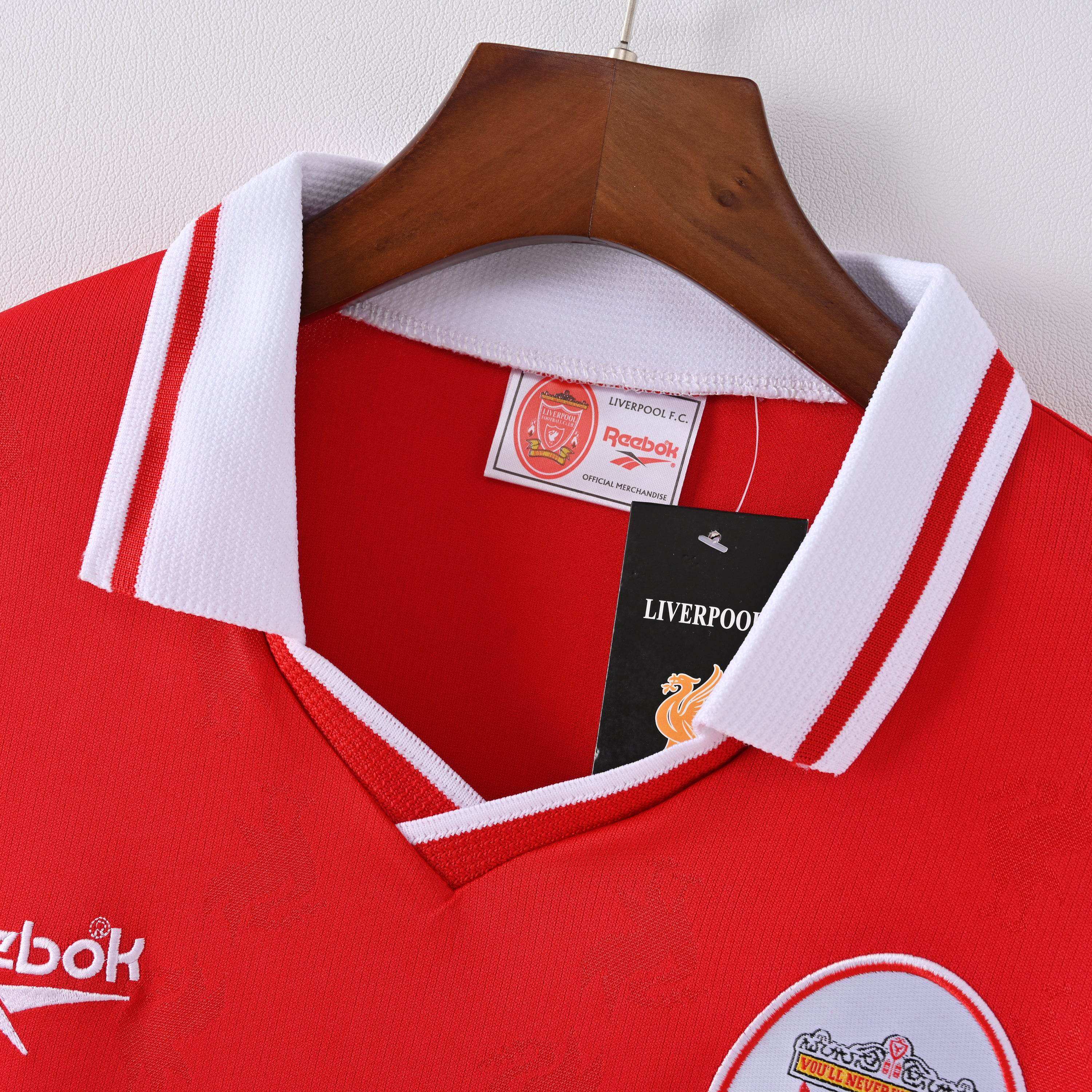 Maillot Liverpool 1996/97 Domicile Rouge et Blanc - Édition Vintage Officielle - JERSEY 