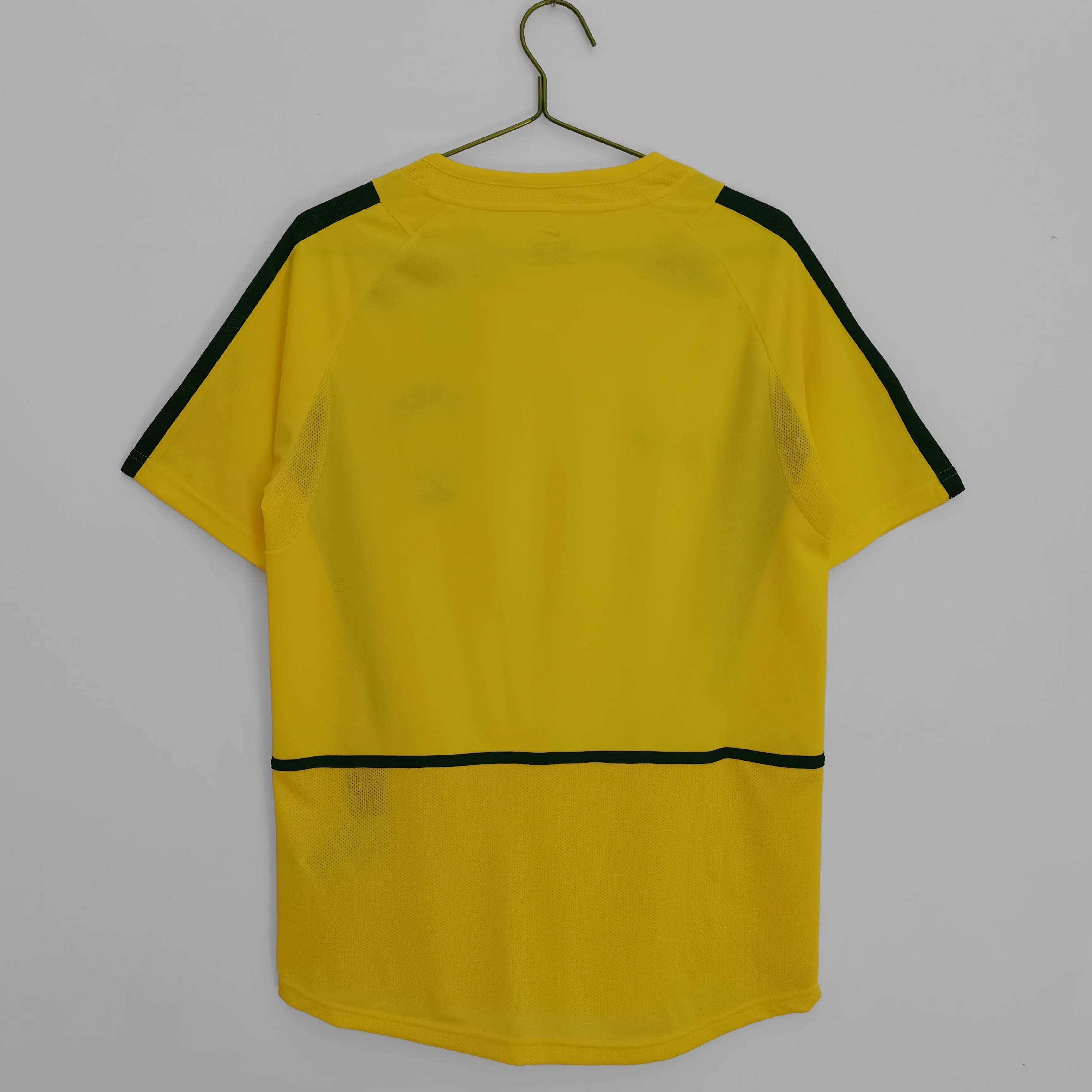 Maillot Brésil 2002 Rétro Officiel - Édition Vintage - JERSEY 
