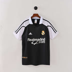 Maillot Real Madrid 2001/02 Blanc et Noir - Édition Vintage Officielle - JERSEY 