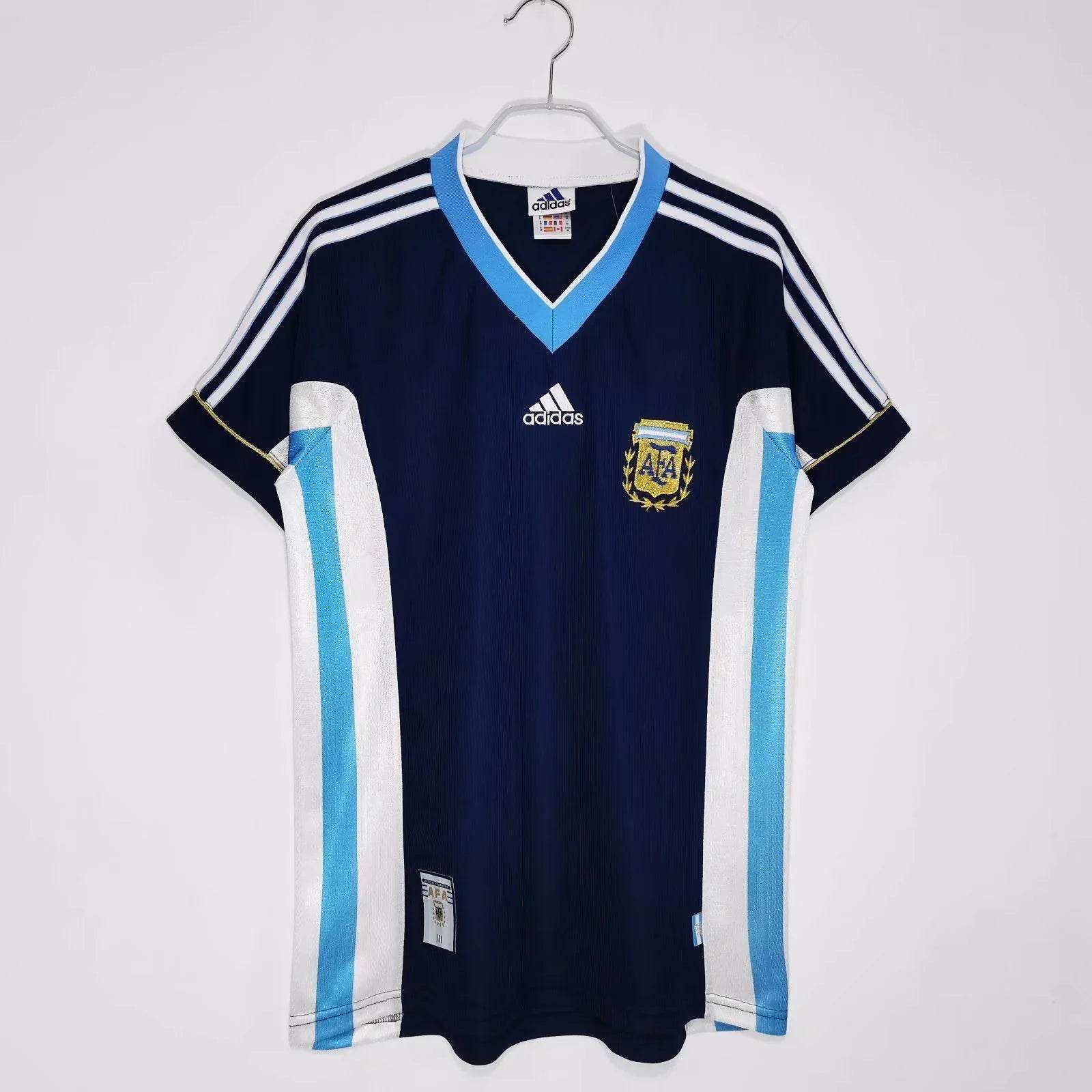 Maillot Argentine 1998 Rétro Officiel Édition Vintage - JERSEY 