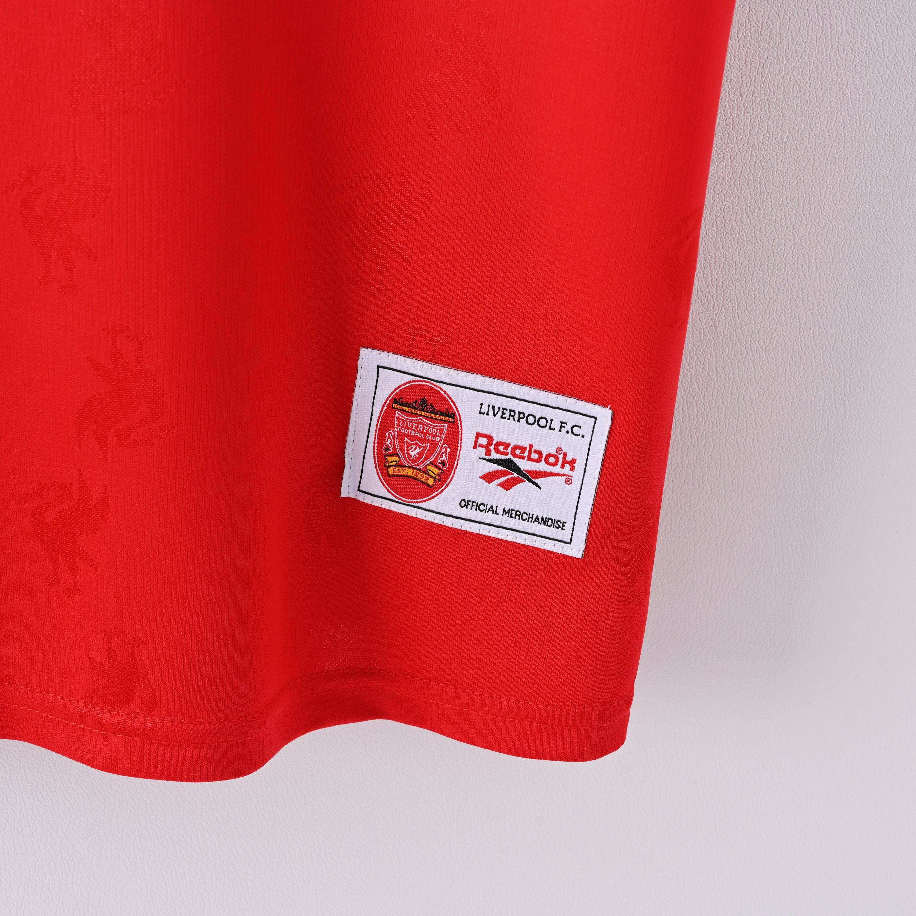 Maillot Liverpool 1996/97 Domicile Rouge et Blanc - Édition Vintage Officielle - JERSEY 