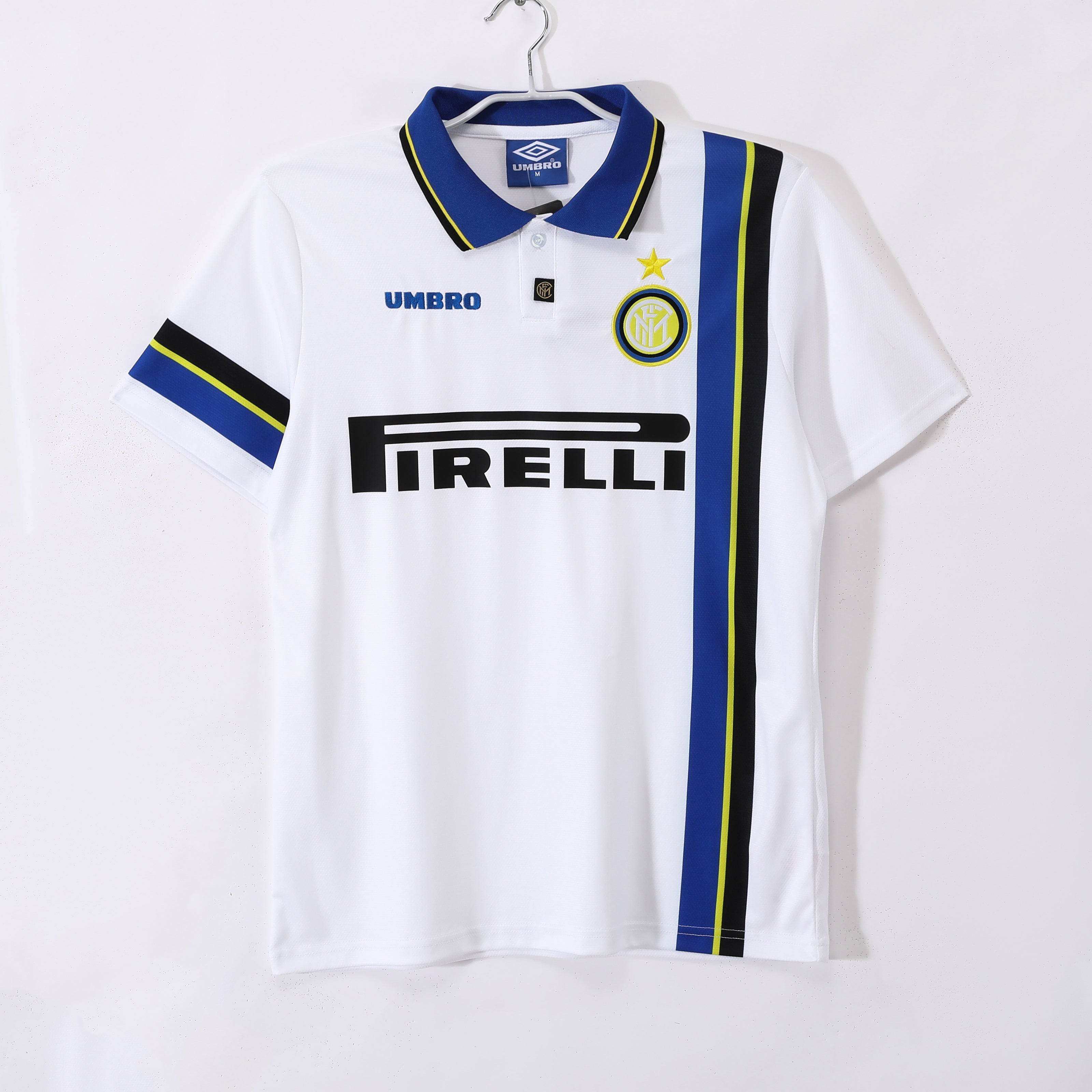 Maillot Inter Milan 1997/98 Blanc Extérieur - Édition Vintage Officielle - JERSEY 