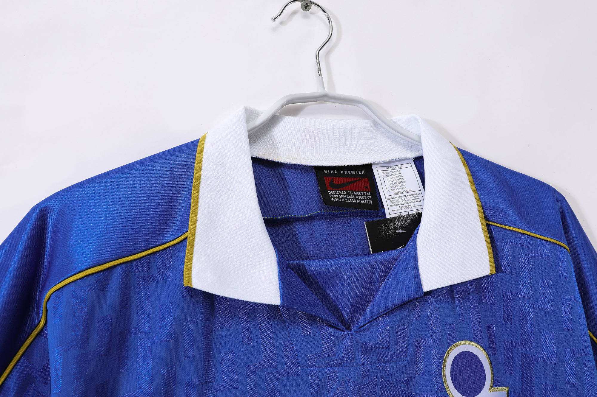 Maillot Italie 1995 Bleu Azur - Édition Vintage Officielle - JERSEY 