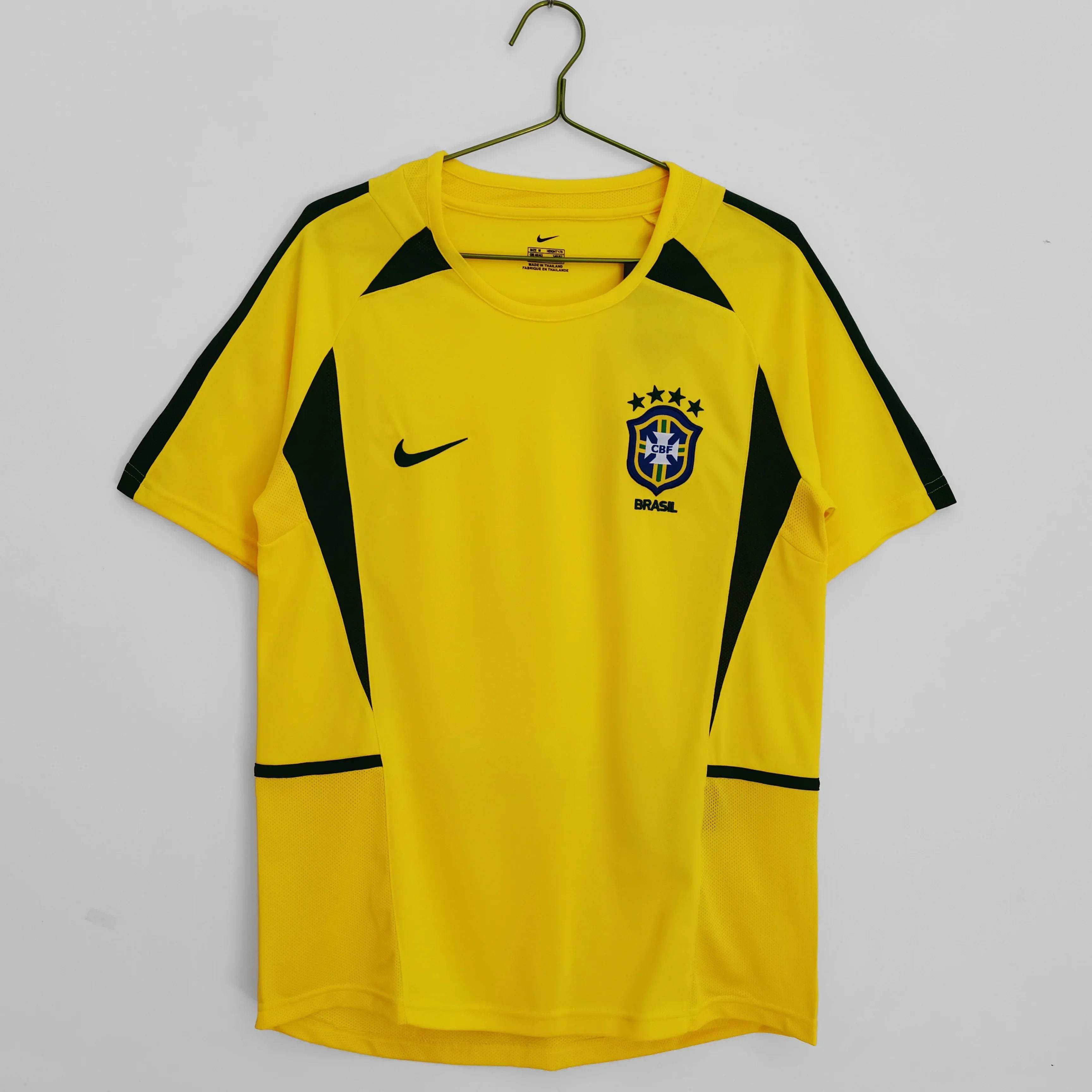 Maillot Brésil 2002 Rétro Officiel - Édition Vintage - JERSEY 