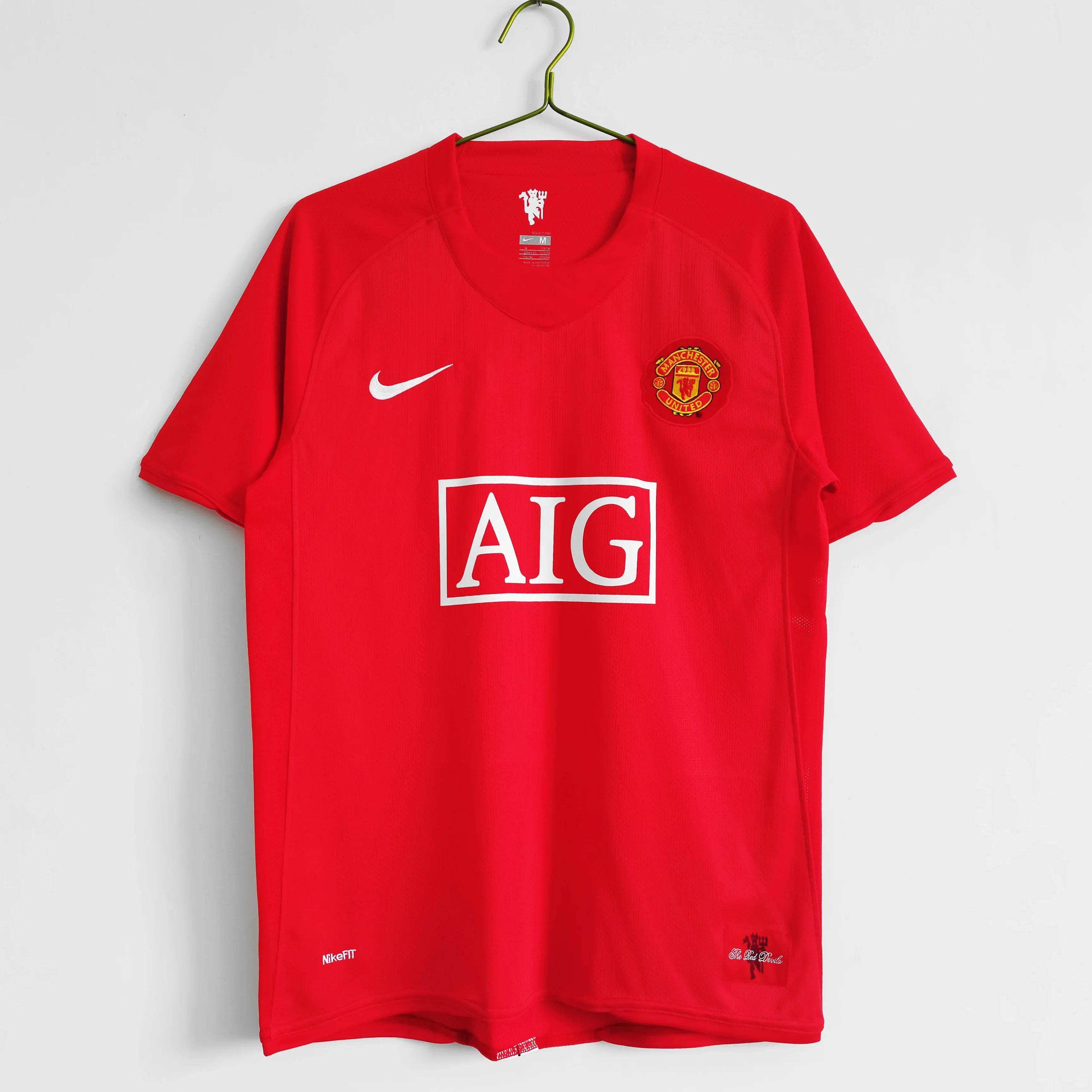 Maillot Manchester United 2007/2008 Rétro Officiel Édition Vintage - JERSEY 