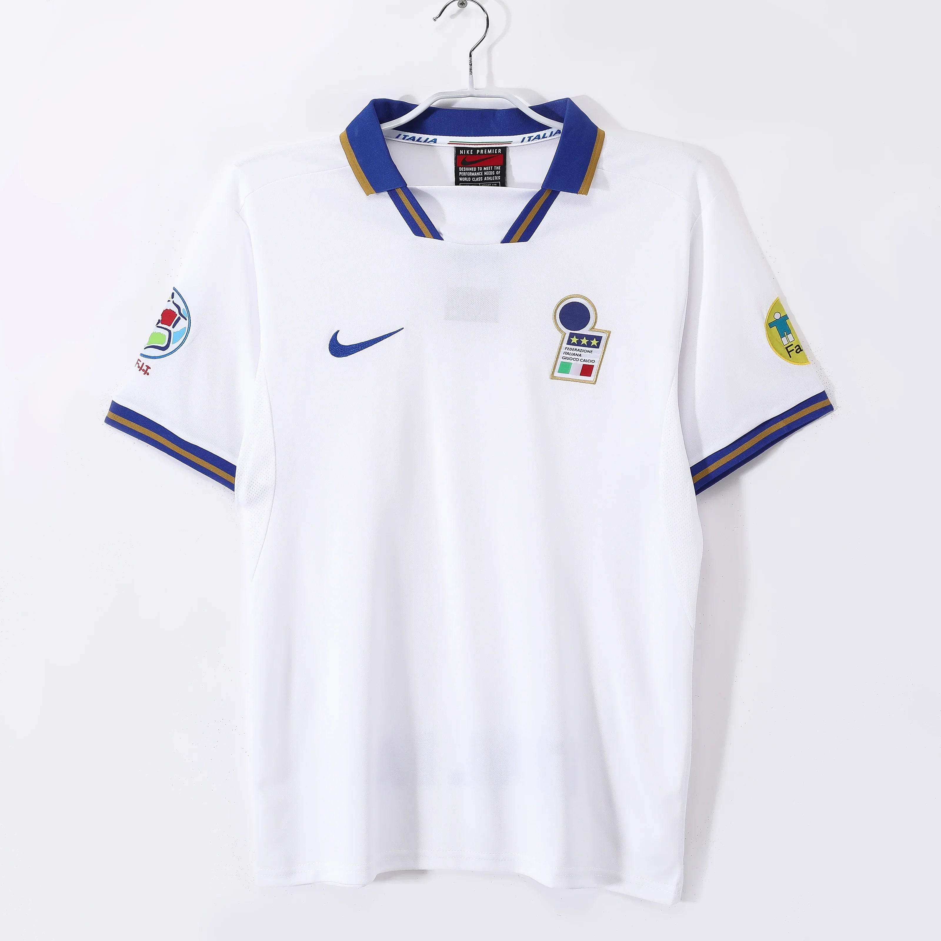 Maillot Italie 1996 Blanc - Édition Vintage Officielle - JERSEY 