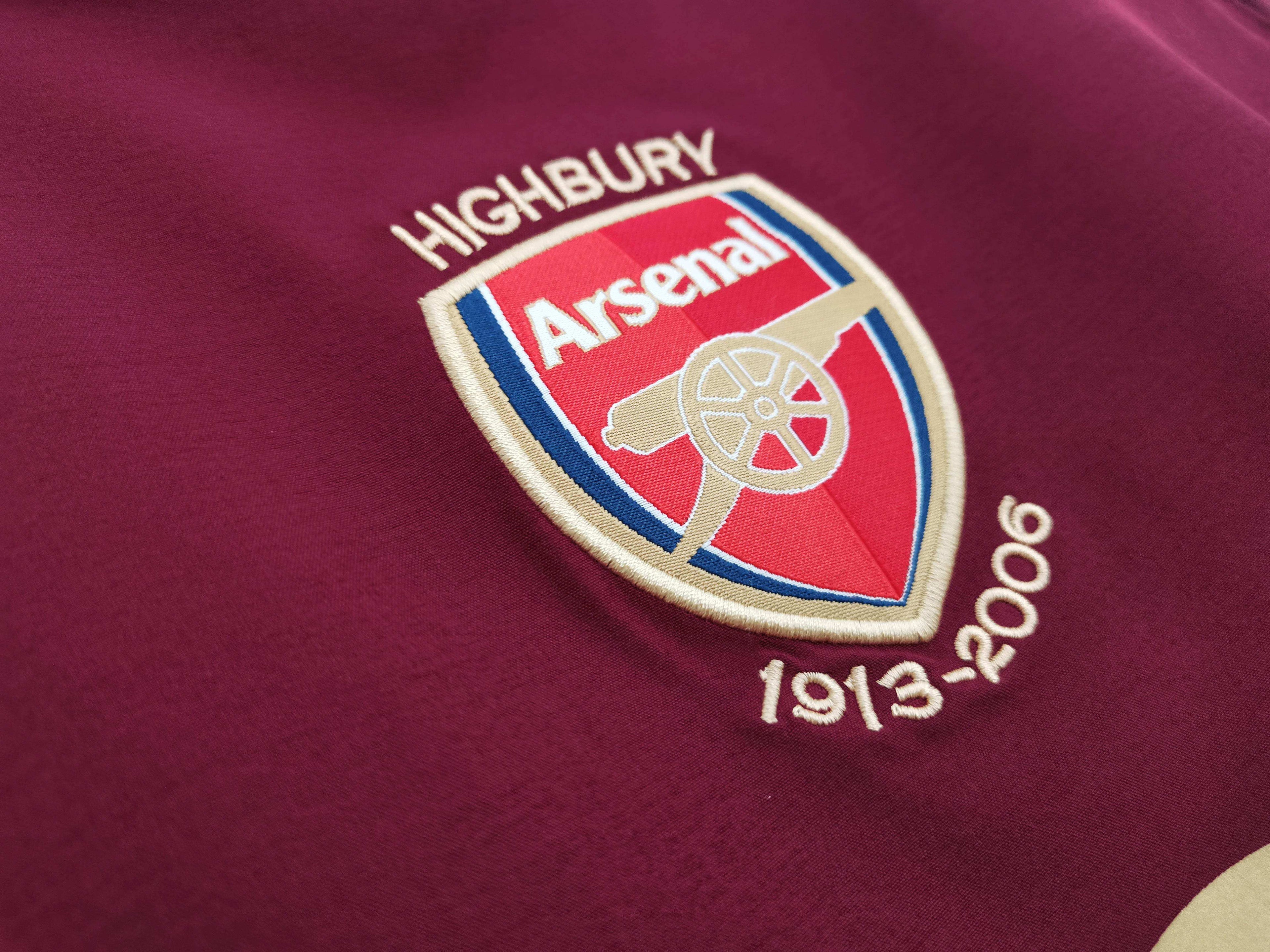 Maillot Arsenal 2005/06 Rouge Bordeau Highbury Final Season - Édition Vintage Officielle - JERSEY 