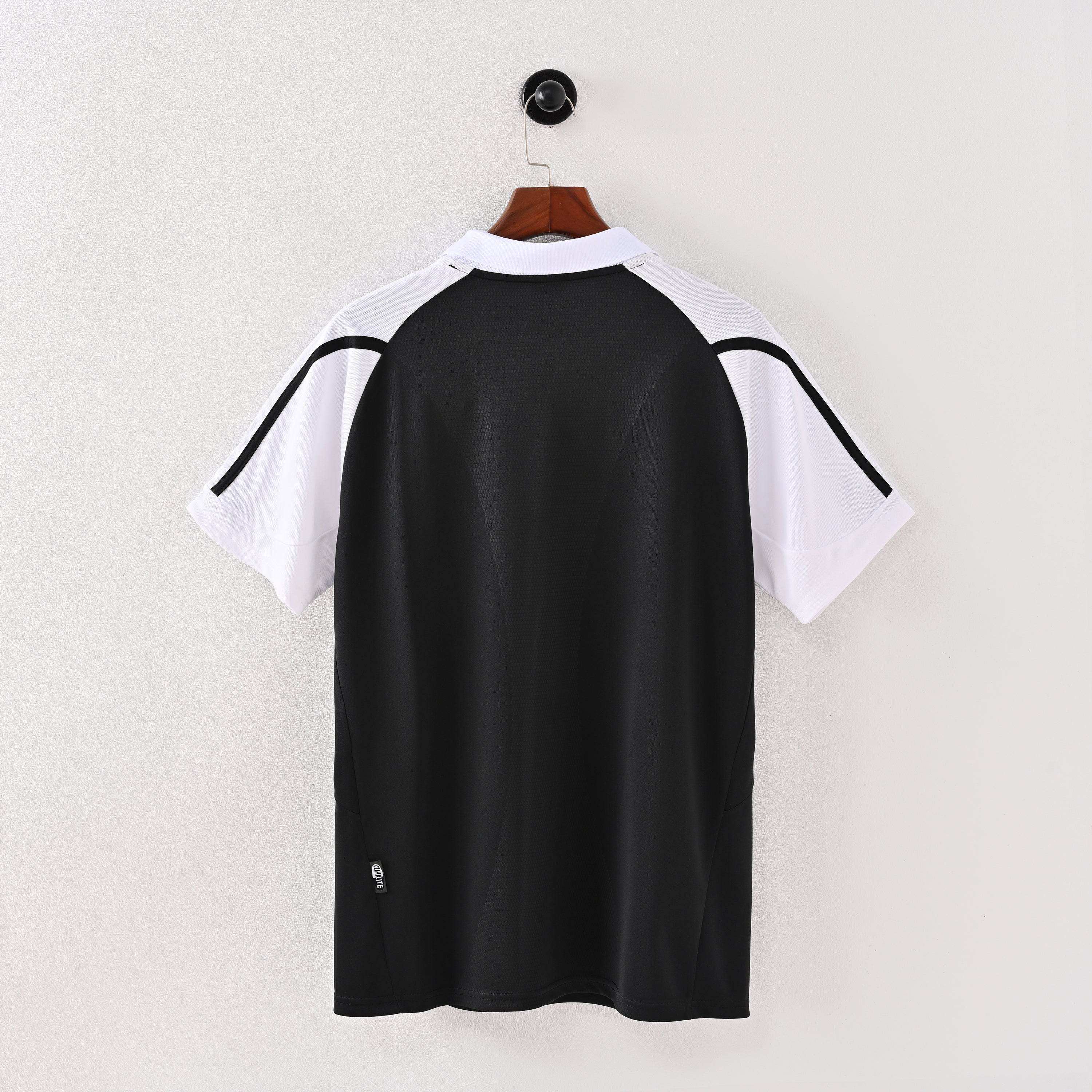 Maillot Real Madrid 2001/02 Blanc et Noir - Édition Vintage Officielle - JERSEY 
