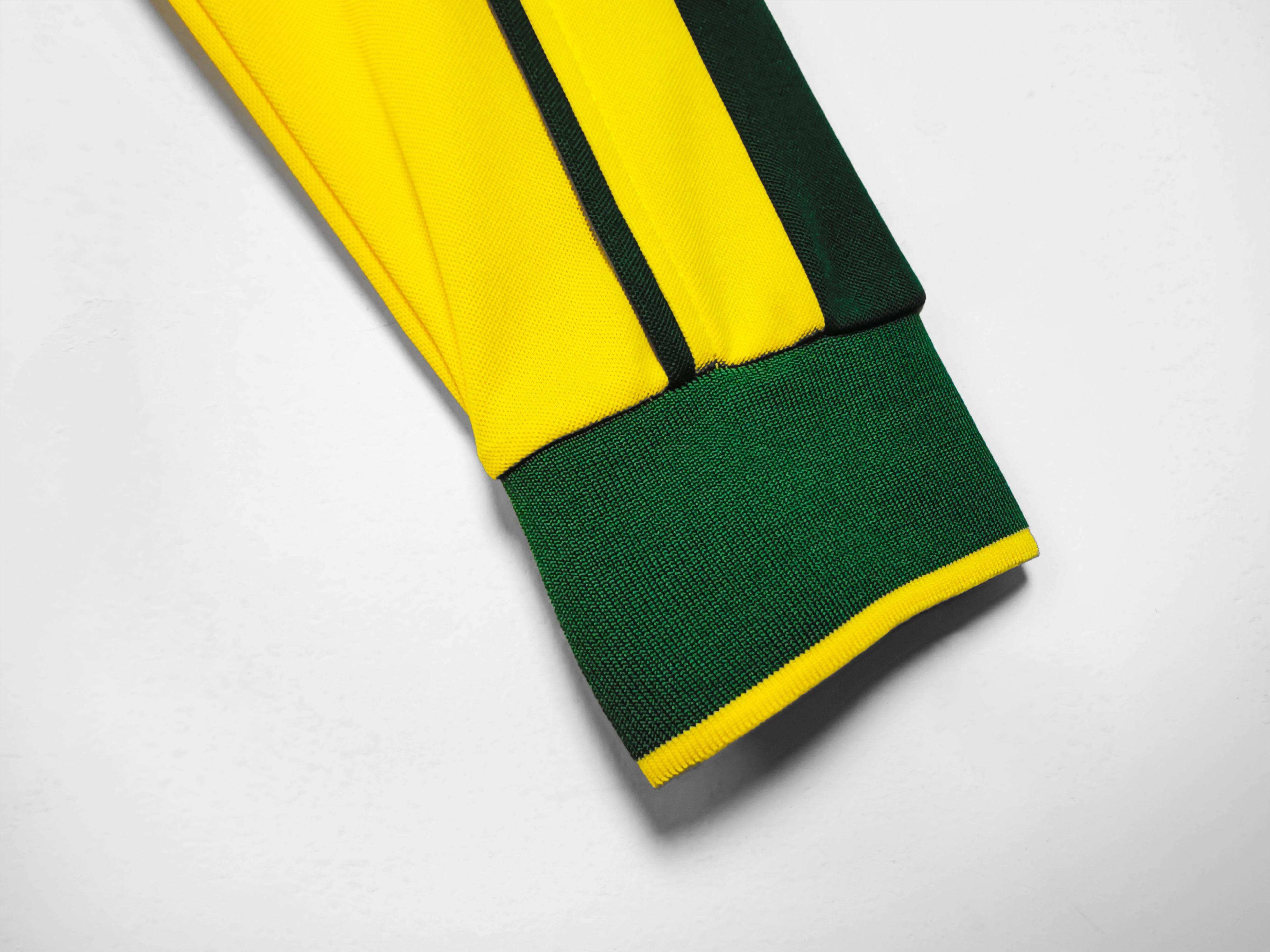 Maillot Brésil 1998 Jaune Manches Longues - Édition Vintage Officielle - JERSEY 