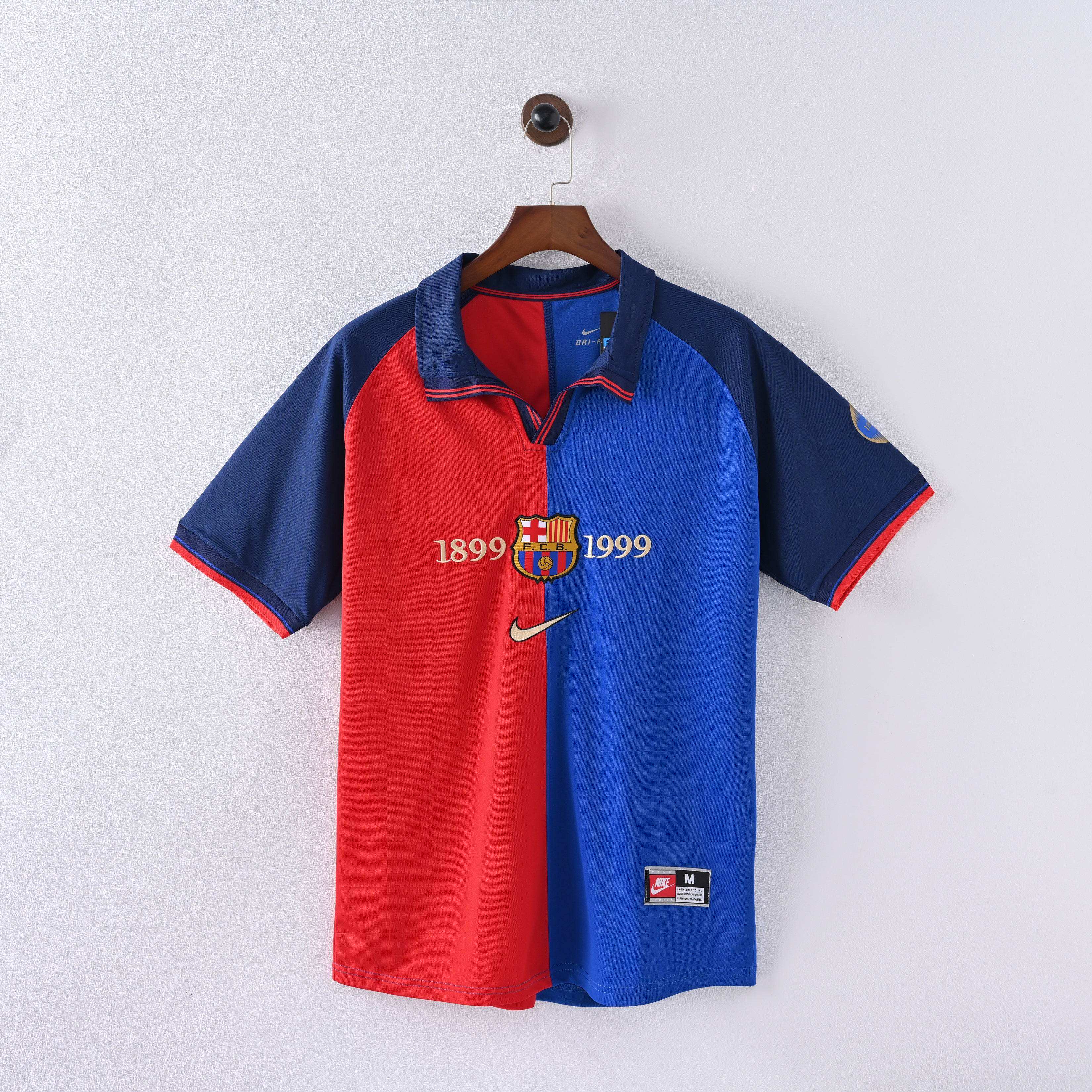Maillot FC Barcelone 1899–1999 Centenaire - Édition Vintage Officielle - JERSEY 