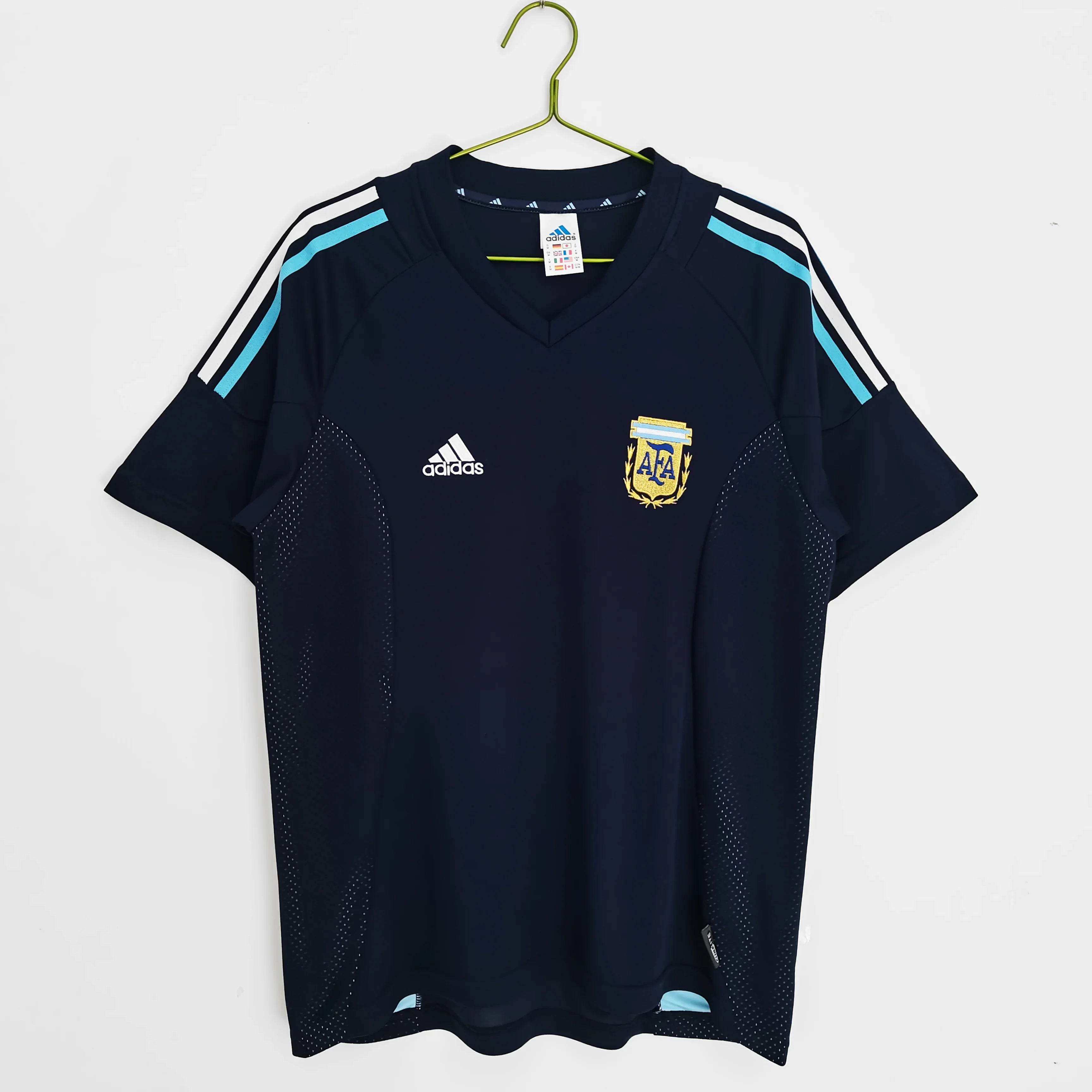 Maillot Argentine 2002 Rétro Officiel Édition Vintage - JERSEY 