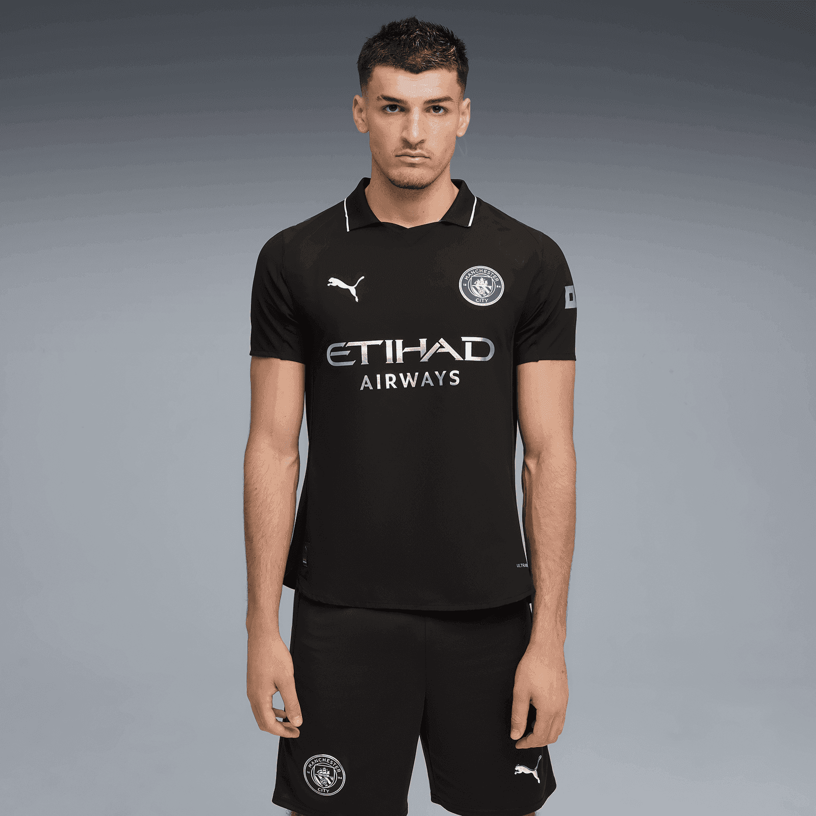 Maillot Manchester City Noir 2025 – Édition Officielle