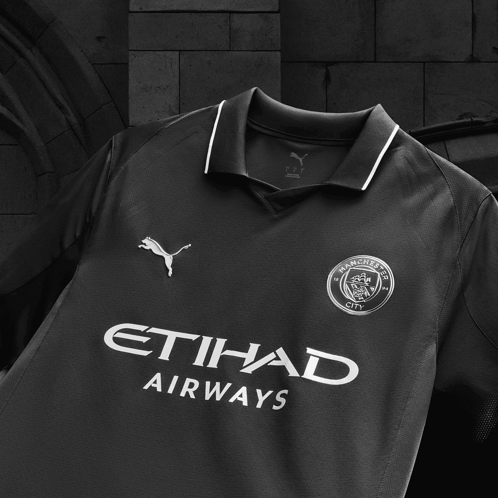 Maillot Manchester City Noir 2025 – Édition Officielle
