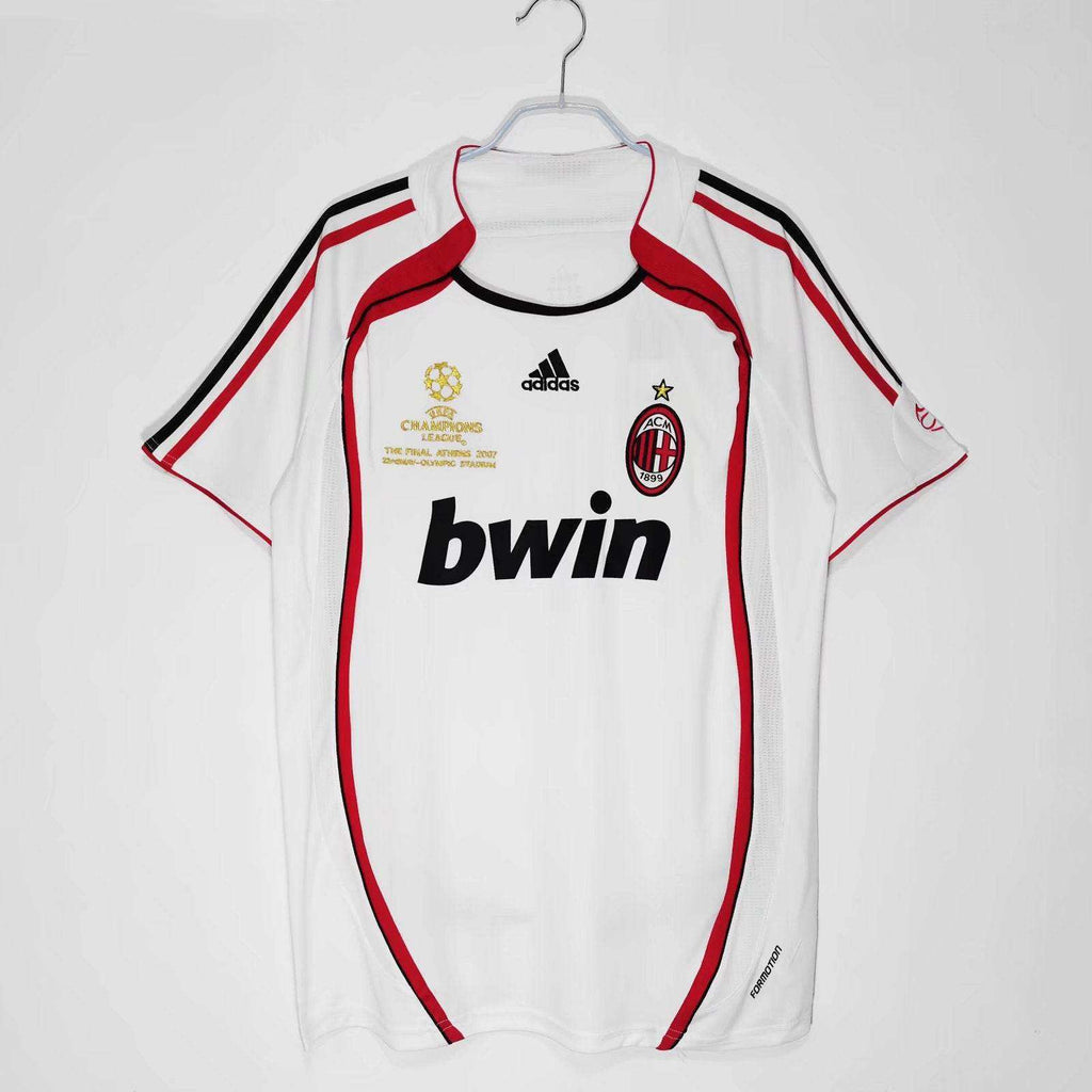 Maillot AC Milan 2006/07 Blanc Ligue des Champions - Édition Vintage Officielle - JERSEY 