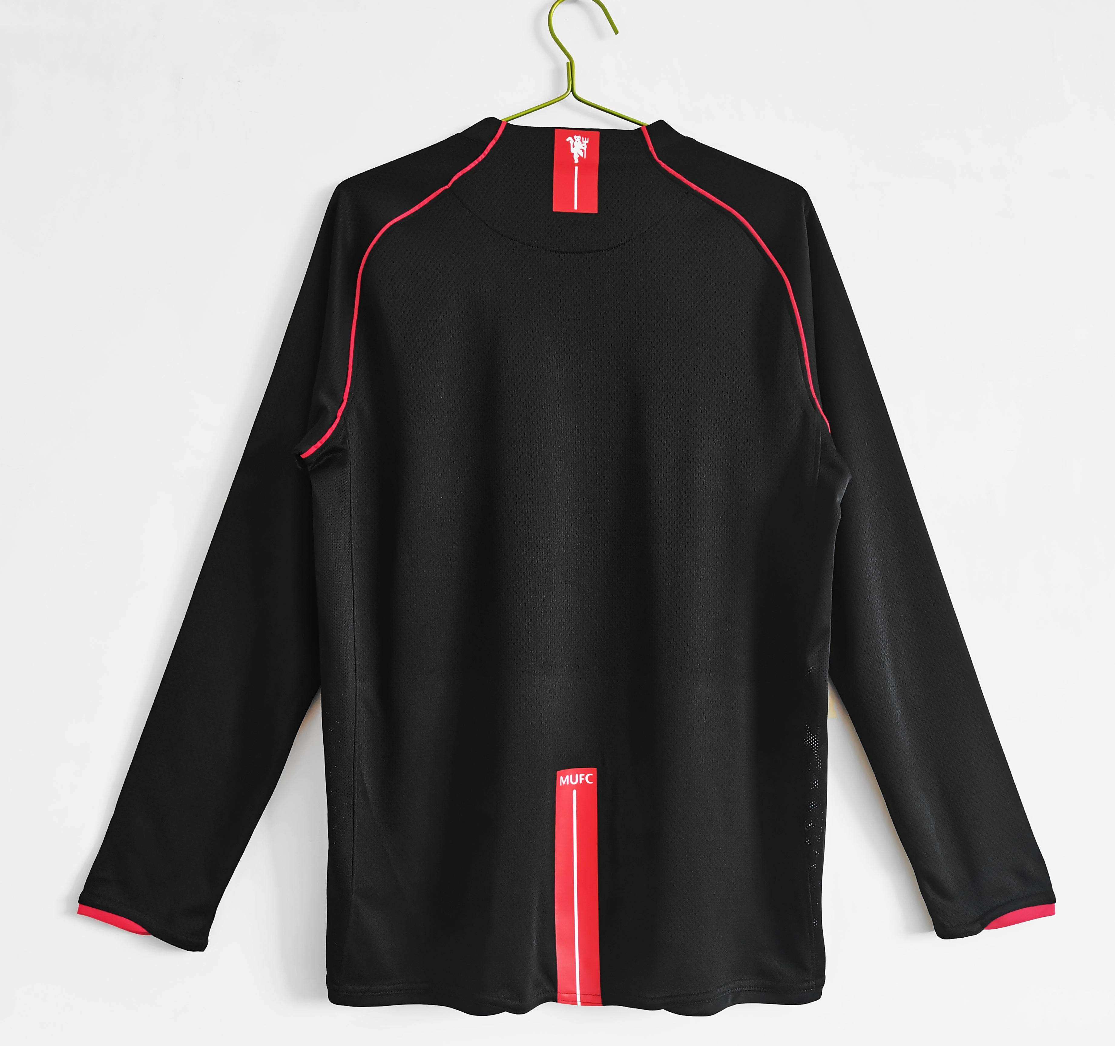 Maillot Manchester United Noir 2007/2008 Rétro Officiel Édition Vintage - JERSEY 