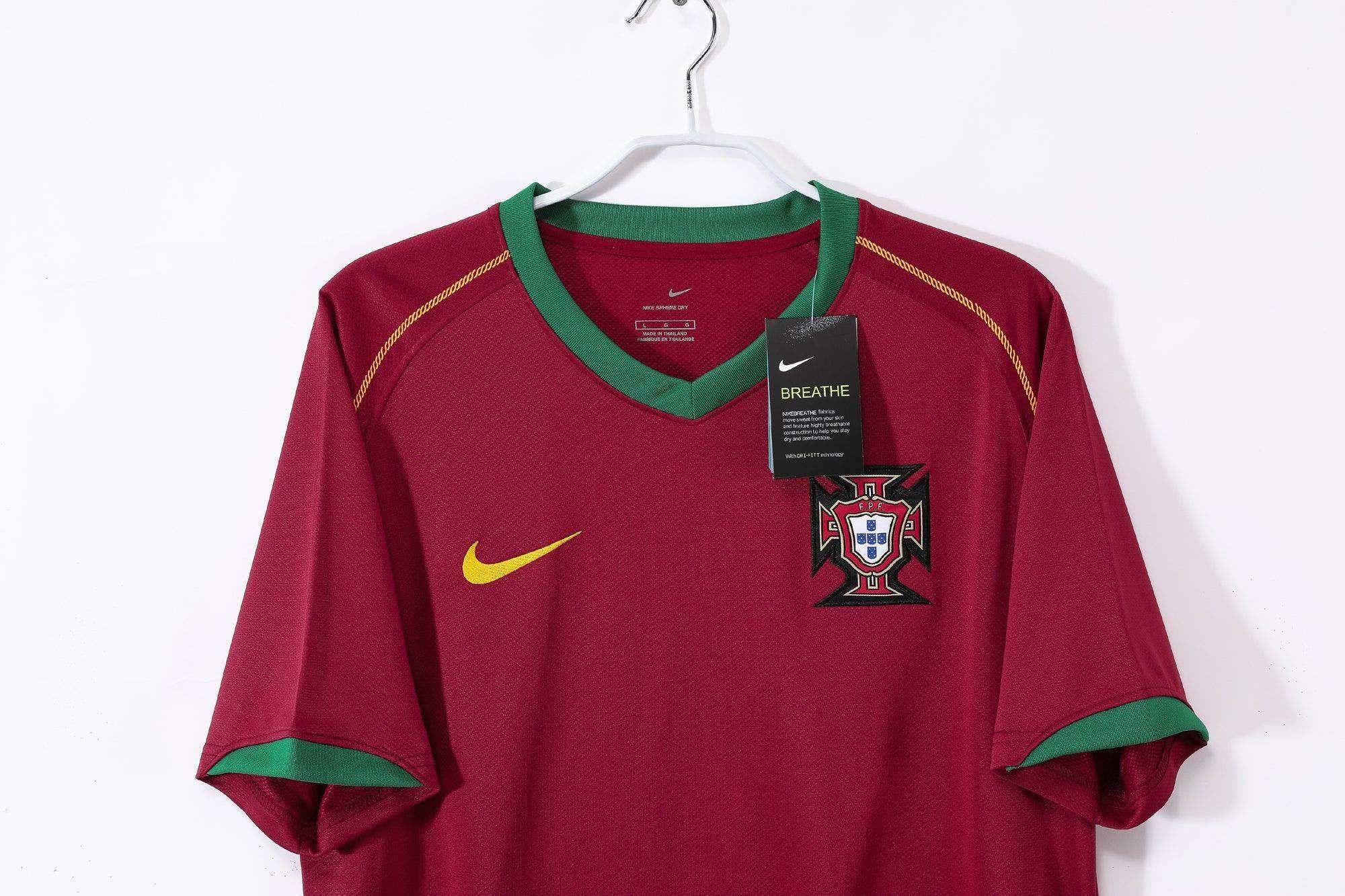 Maillot Portugal 2006 Rétro Officiel Édition Vintage - JERSEY 
