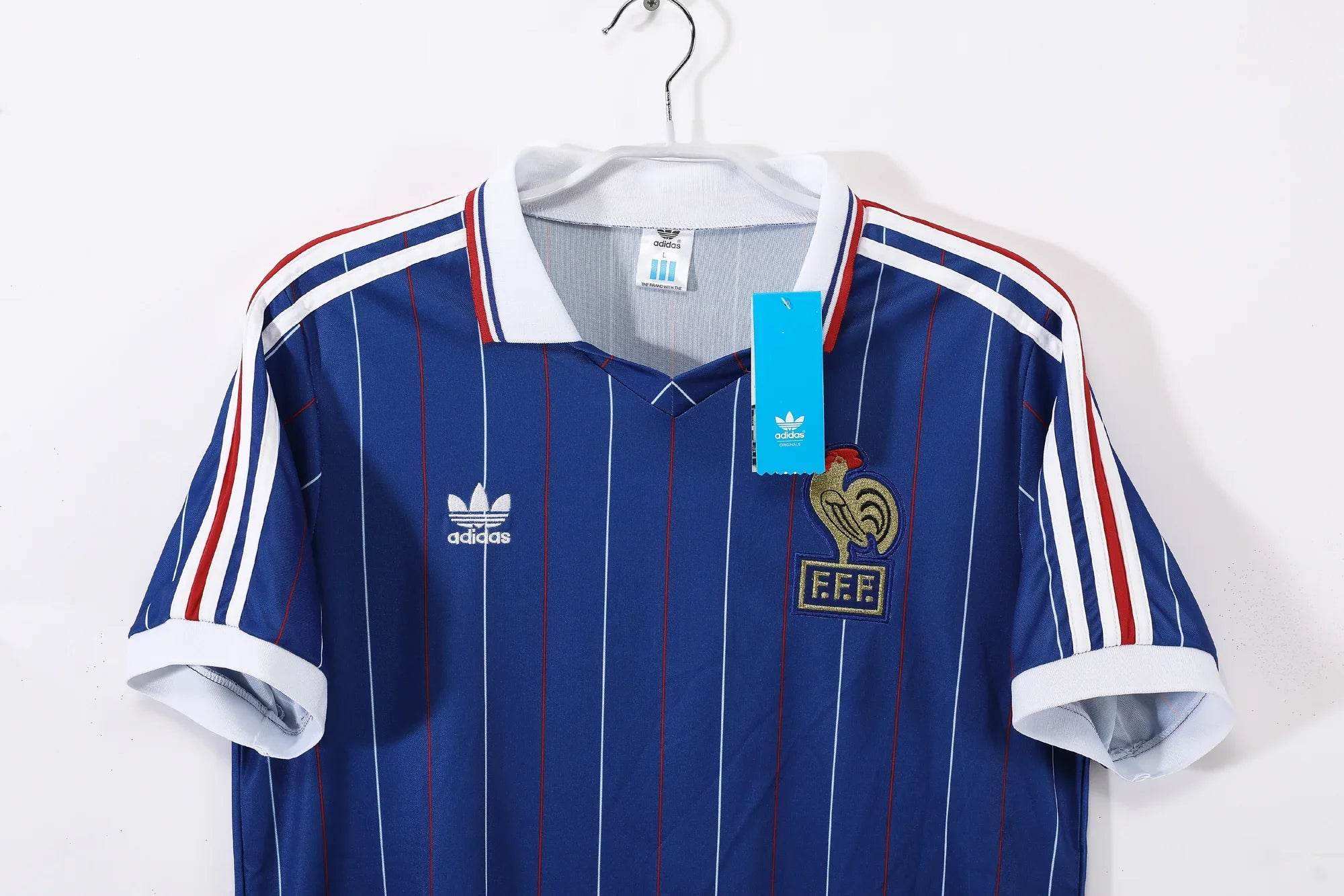 Maillot France 1982 Rétro Officiel Édition Vintage - JERSEY 