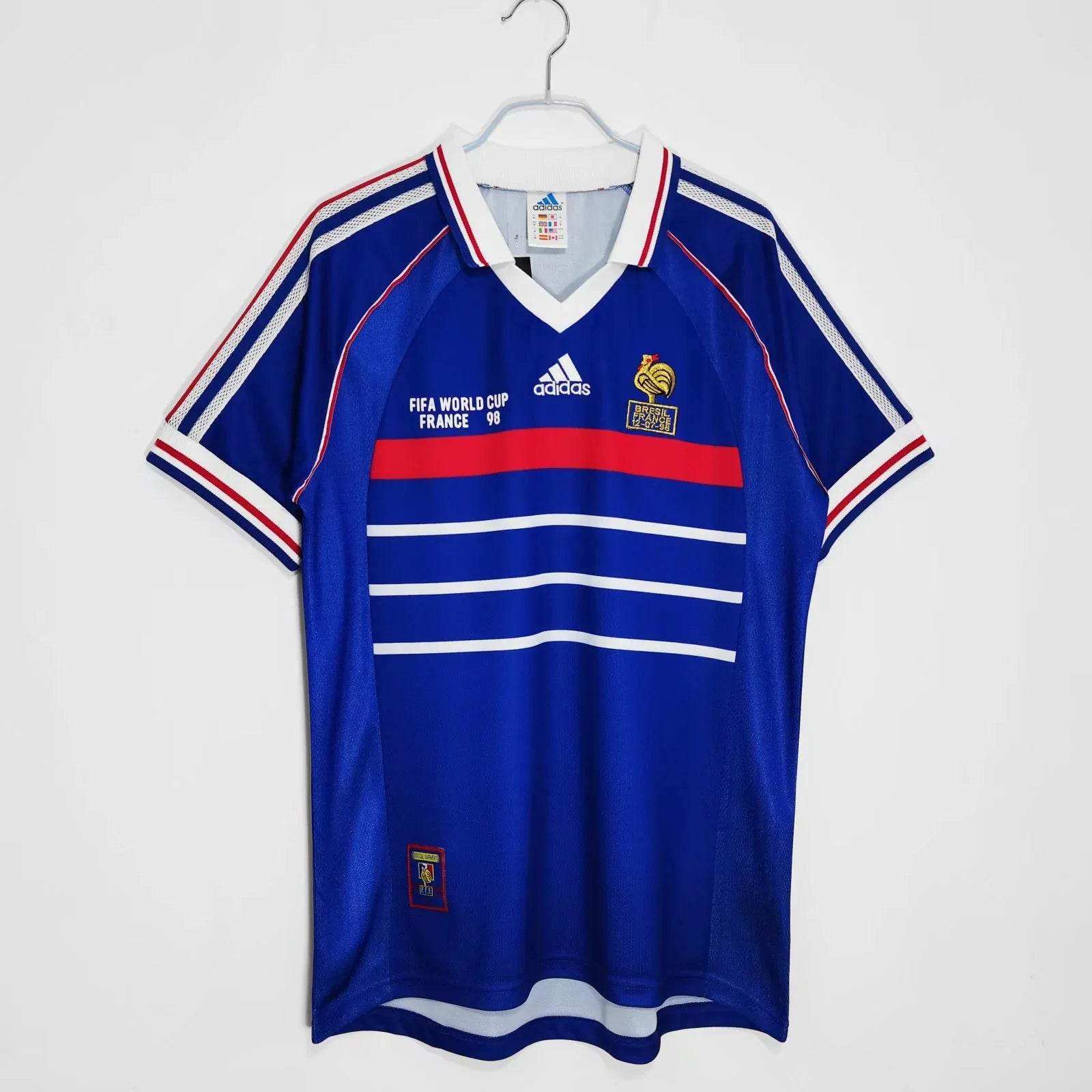 Maillot France 1998 Finale Rétro Officiel Édition Vintage - JERSEY 