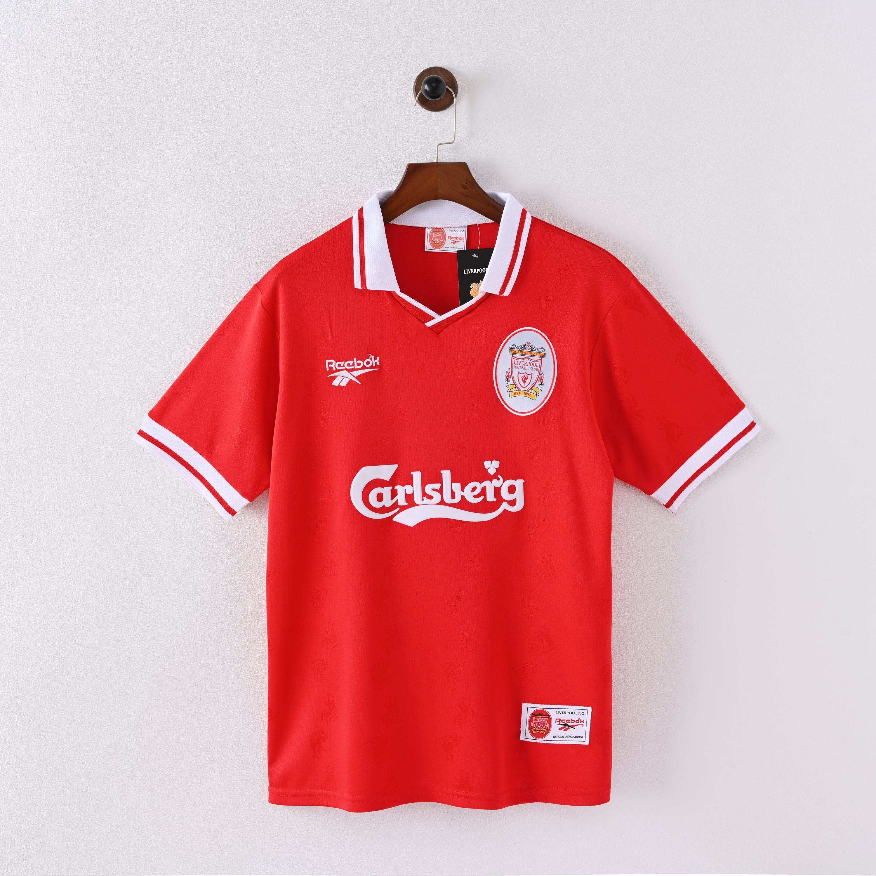 Maillot Liverpool 1996/97 Domicile Rouge et Blanc - Édition Vintage Officielle - JERSEY 