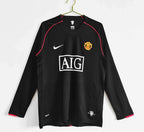 Maillot Manchester United Noir 2007/2008 Rétro Officiel Édition Vintage - JERSEY 