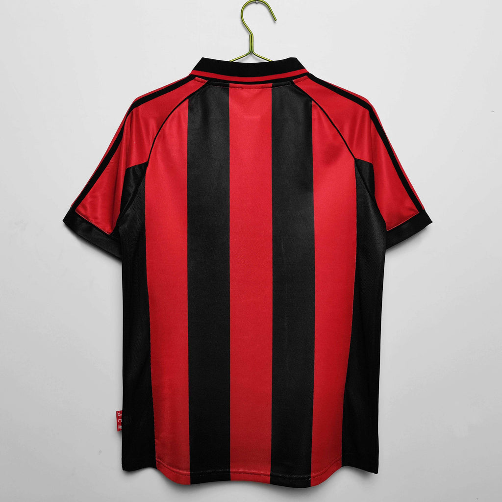 Maillot AC Milan 1998/99 Rouge Noir - Édition Vintage Officielle - JERSEY 