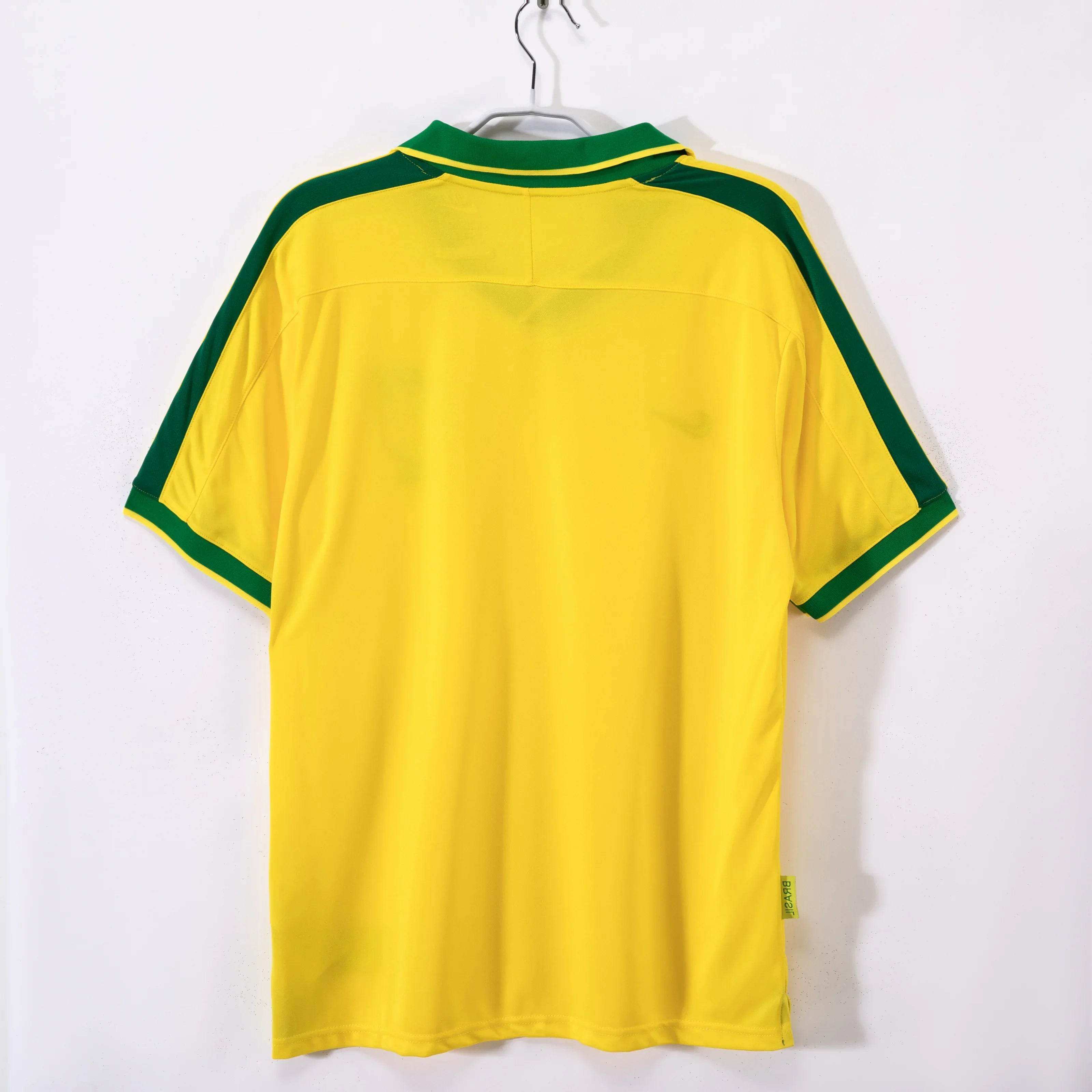 Maillot Brésil 1997 Rétro Officiel Édition Vintage - JERSEY 