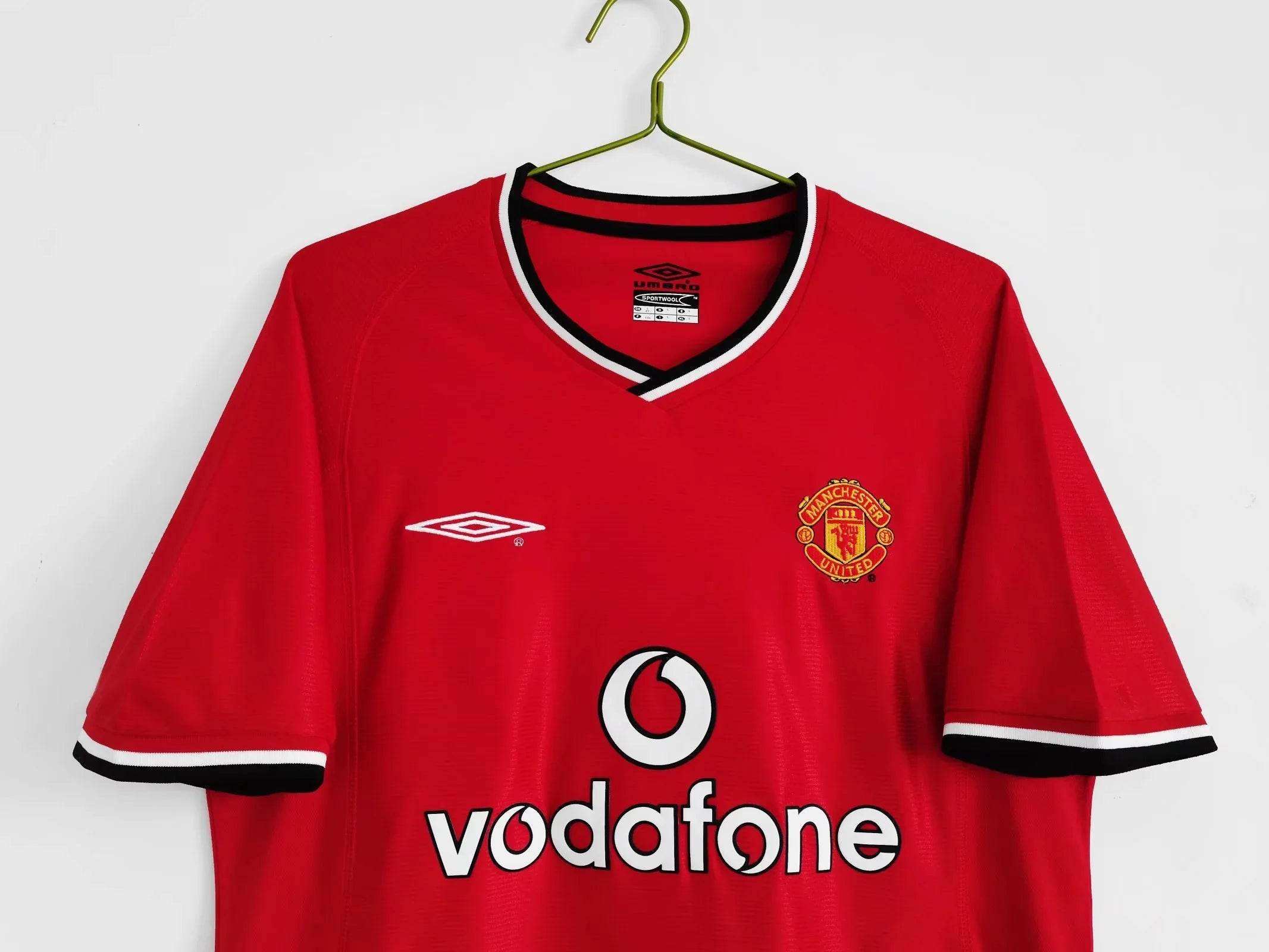 Maillot Manchester United 2002 Rétro Officiel Édition Vintage - JERSEY 