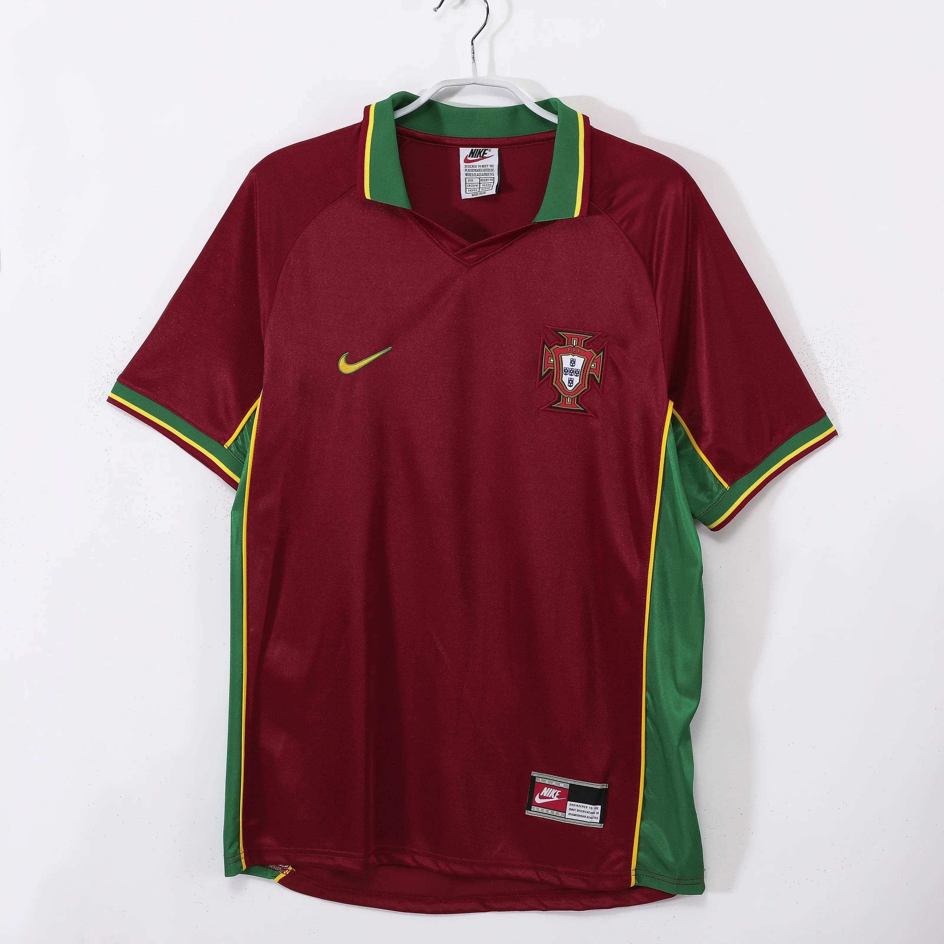 Maillot Portugal 1998 Rétro Officiel Édition Vintage - JERSEY 