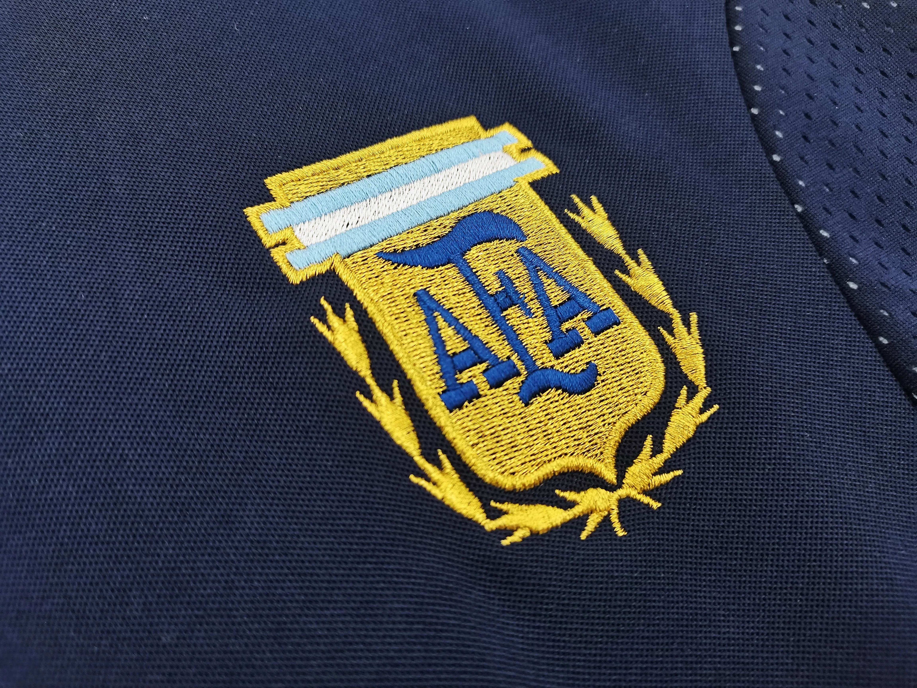 Maillot Argentine 2002 Rétro Officiel Édition Vintage - JERSEY 