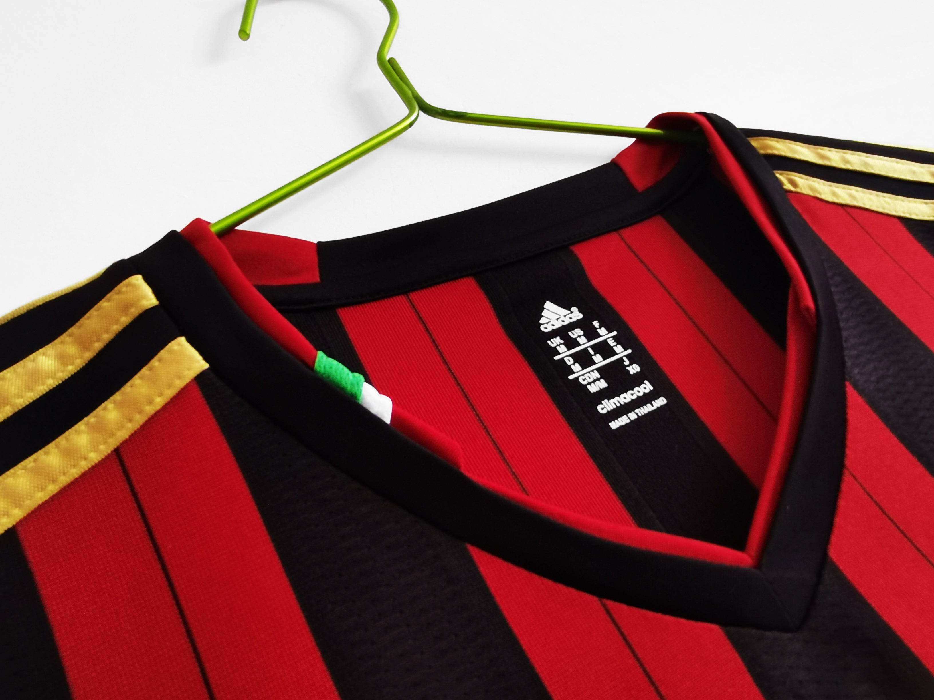 Maillot AC Milan 2013/14 Rouge Noir - Édition Vintage Officielle - JERSEY 