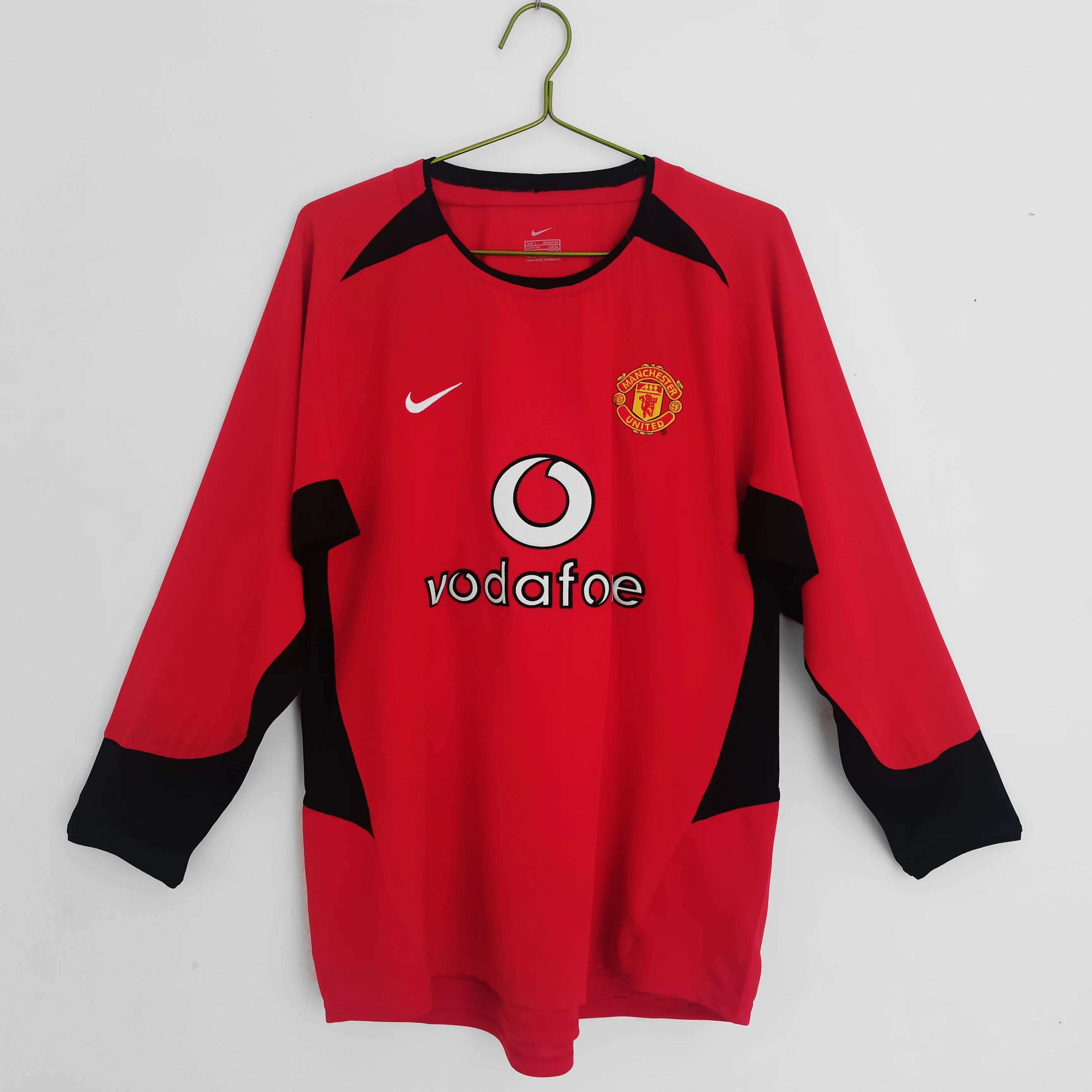 Maillot Manchester United 2002/03 Rétro Officiel - Édition Vintage (Manche longue) - JERSEY 