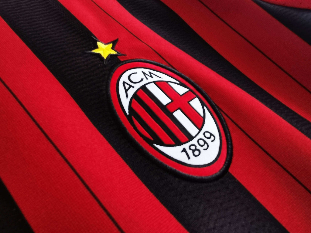 Maillot AC Milan 2013/14 Rouge Noir - Édition Vintage Officielle - JERSEY 
