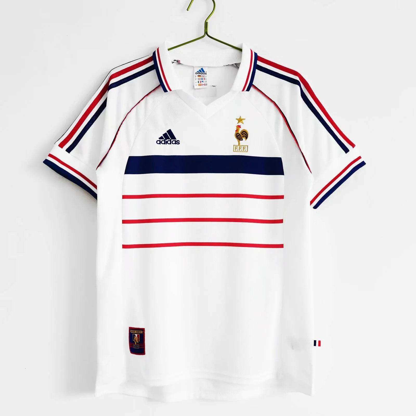 Maillot France 1998 Rétro Officiel Édition Vintage - JERSEY 
