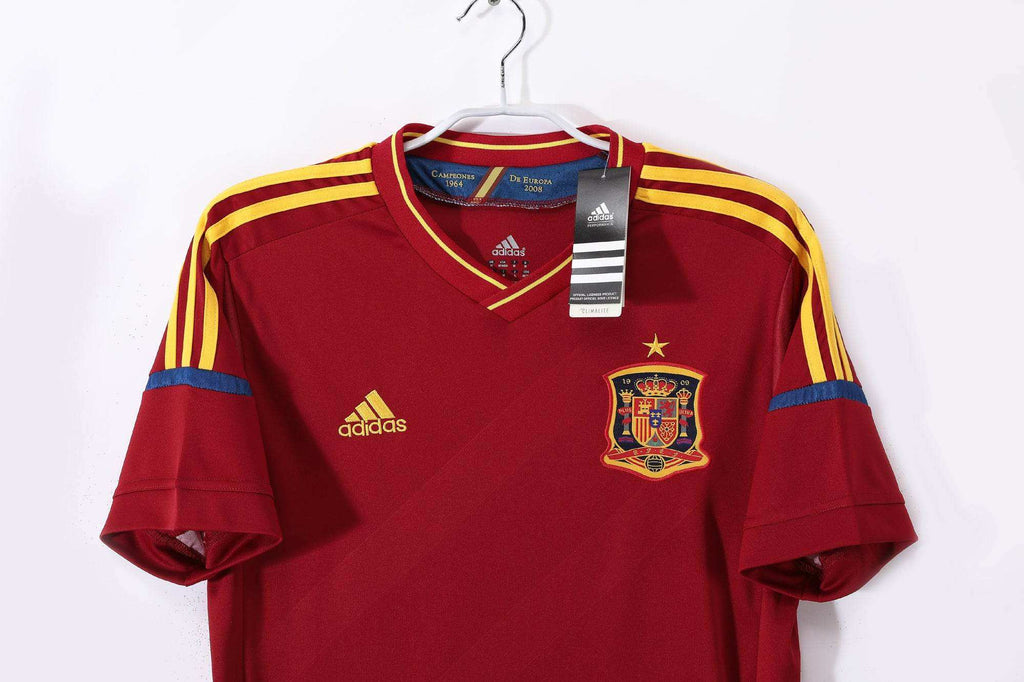Maillot Espagne 2012 Rouge Or - Édition Vintage Officielle - JERSEY 