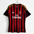Maillot AC Milan 2013/14 Rouge Noir - Édition Vintage Officielle - JERSEY 