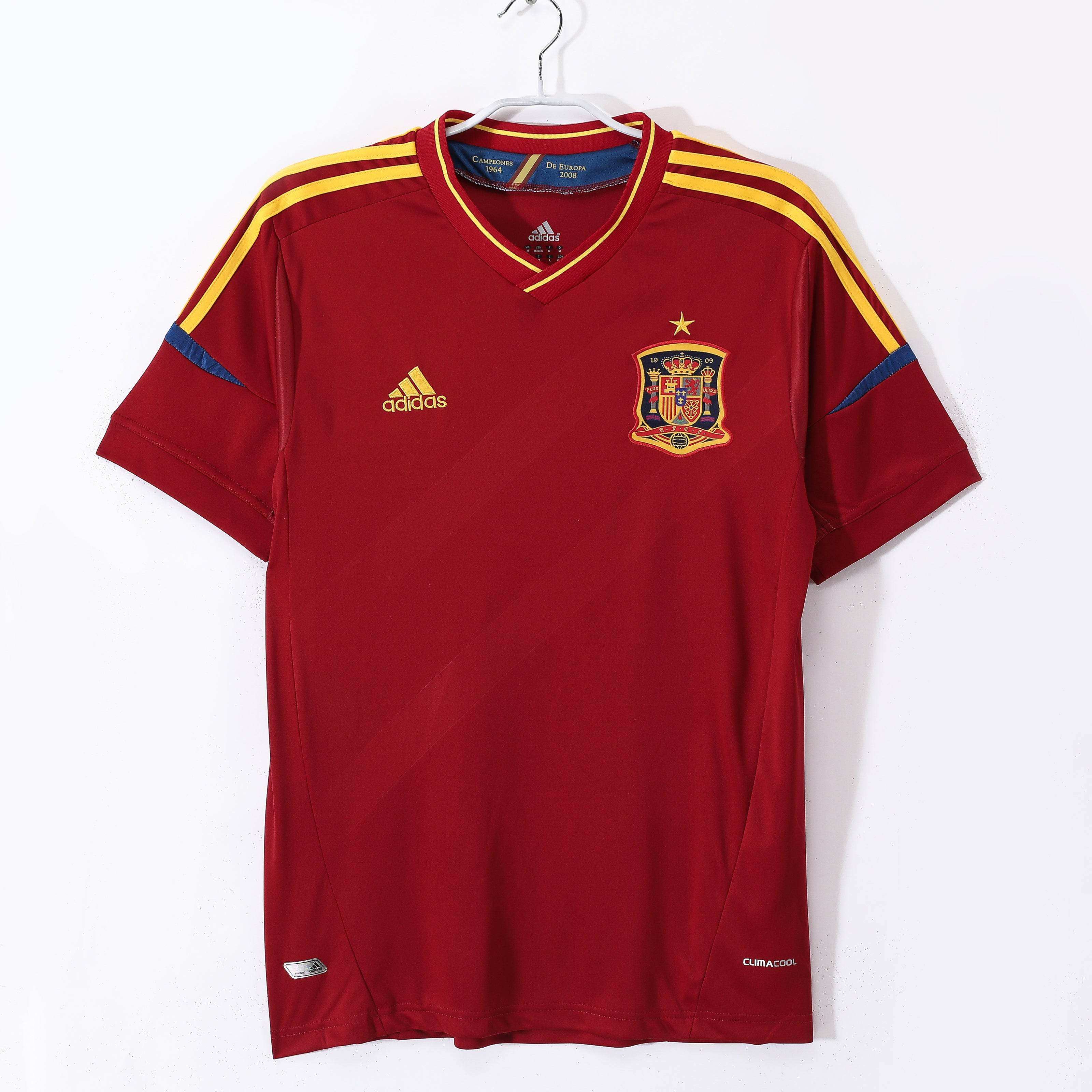 Maillot Espagne 2012 Rouge Or - Édition Vintage Officielle - JERSEY 