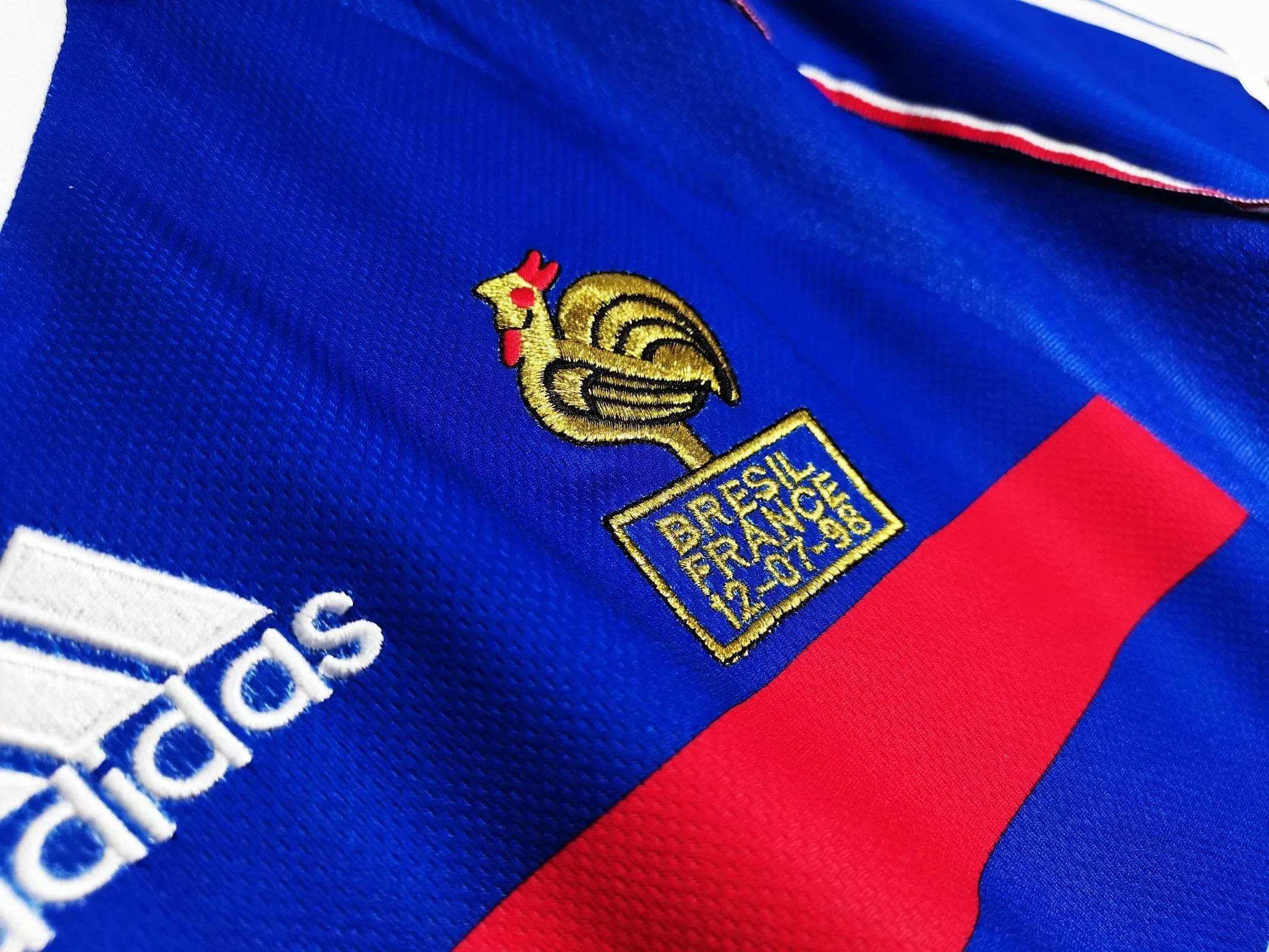 Maillot France 1998 Finale Rétro Officiel Édition Vintage - JERSEY 