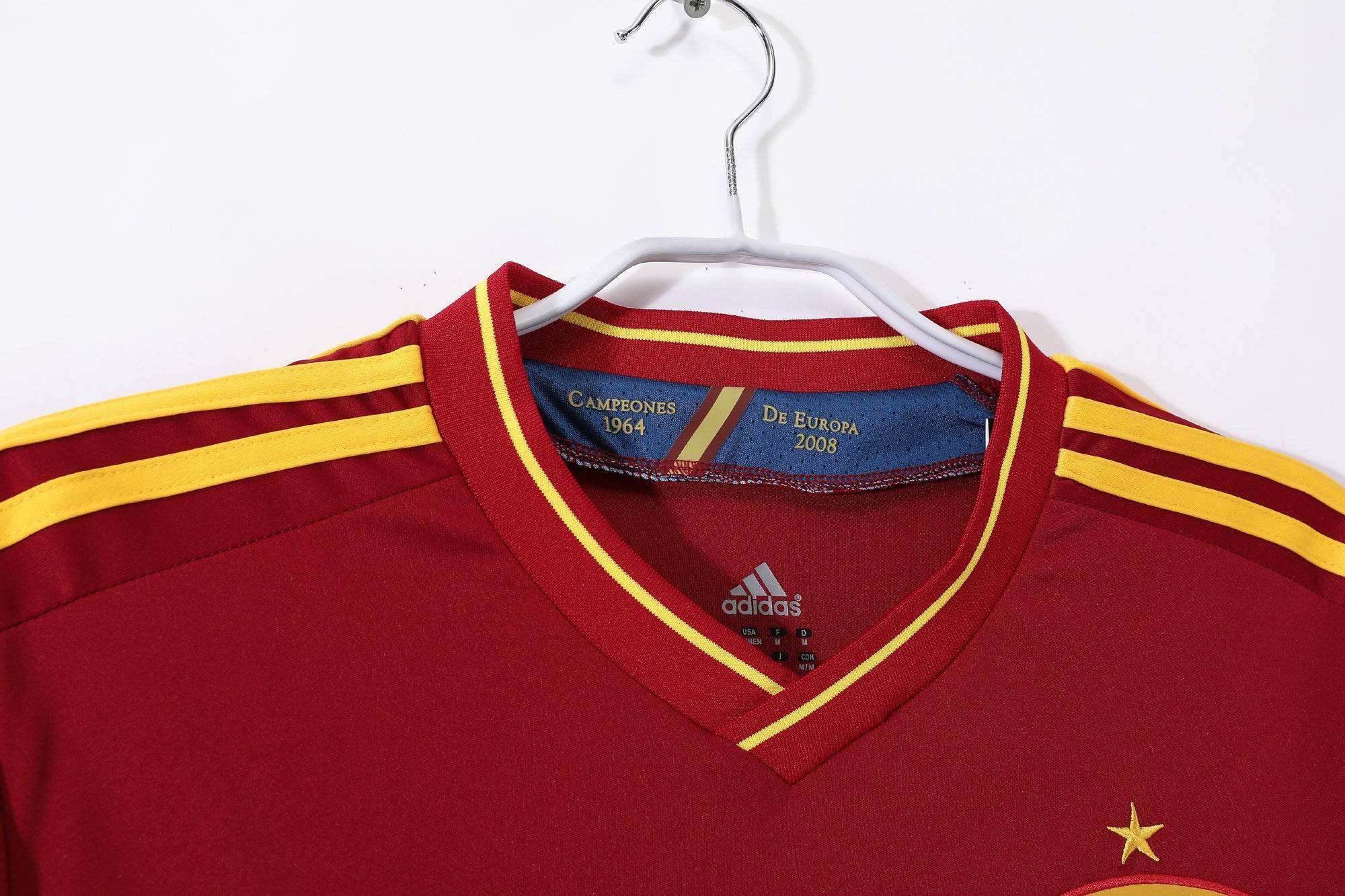 Maillot Espagne 2012 Rouge Or - Édition Vintage Officielle - JERSEY 