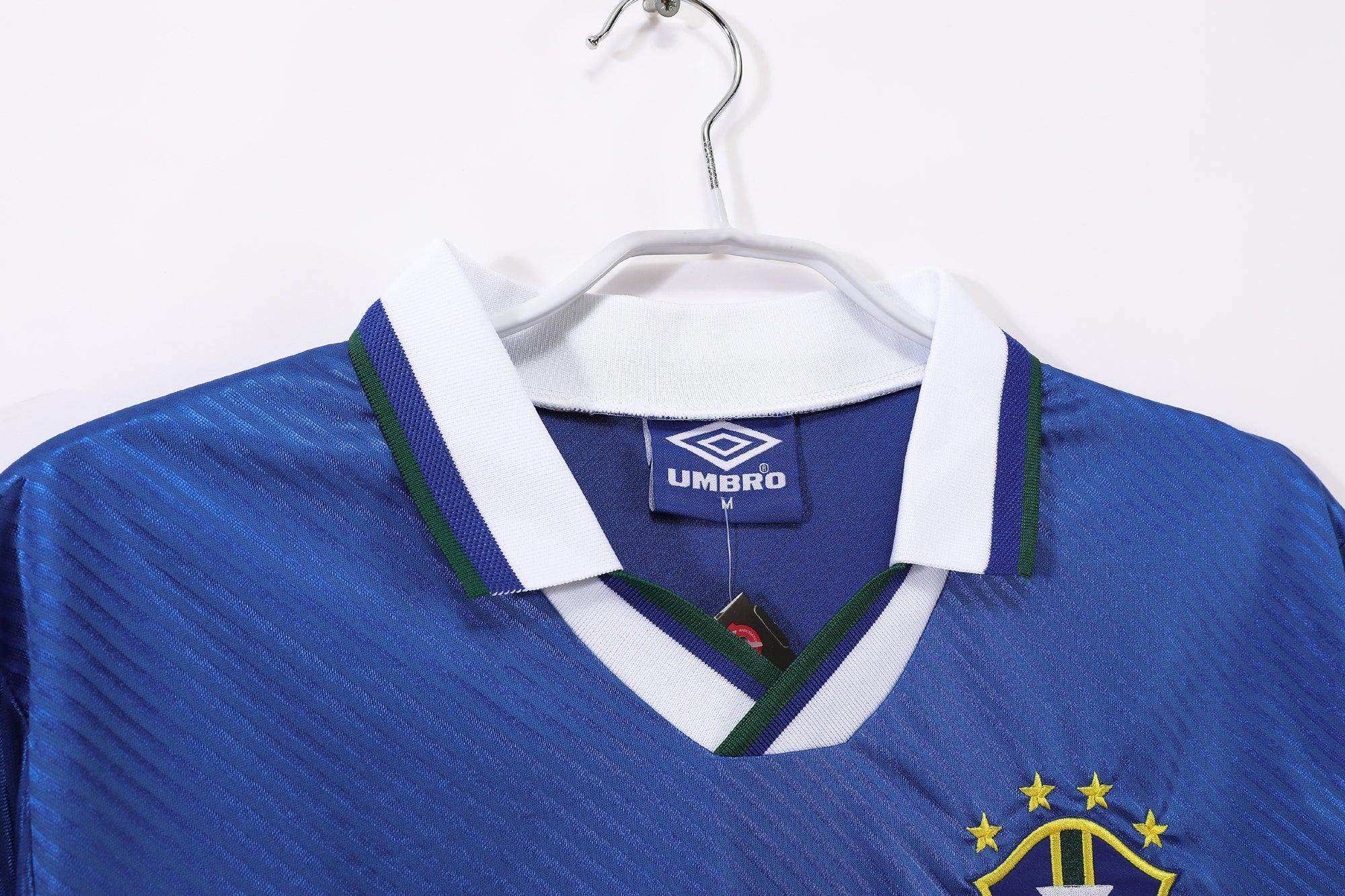 Maillot Brésil 1996 Rétro Officiel Édition Vintage - JERSEY 