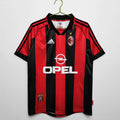 Maillot AC Milan 1998/99 Rouge Noir - Édition Vintage Officielle - JERSEY 