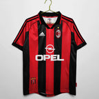Maillot AC Milan 1998/99 Rouge Noir - Édition Vintage Officielle - JERSEY 