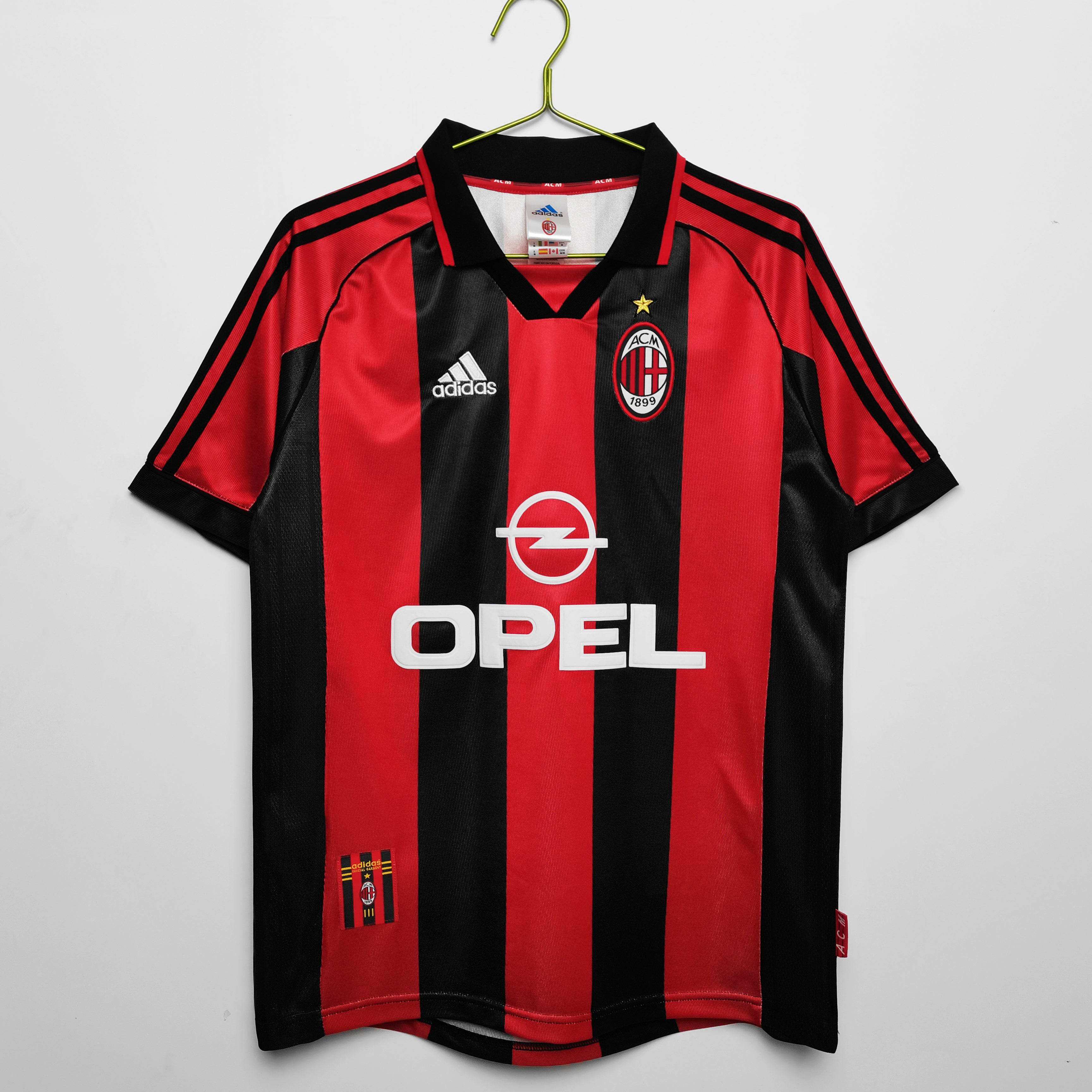Maillot AC Milan 1998/99 Rouge Noir - Édition Vintage Officielle - JERSEY 