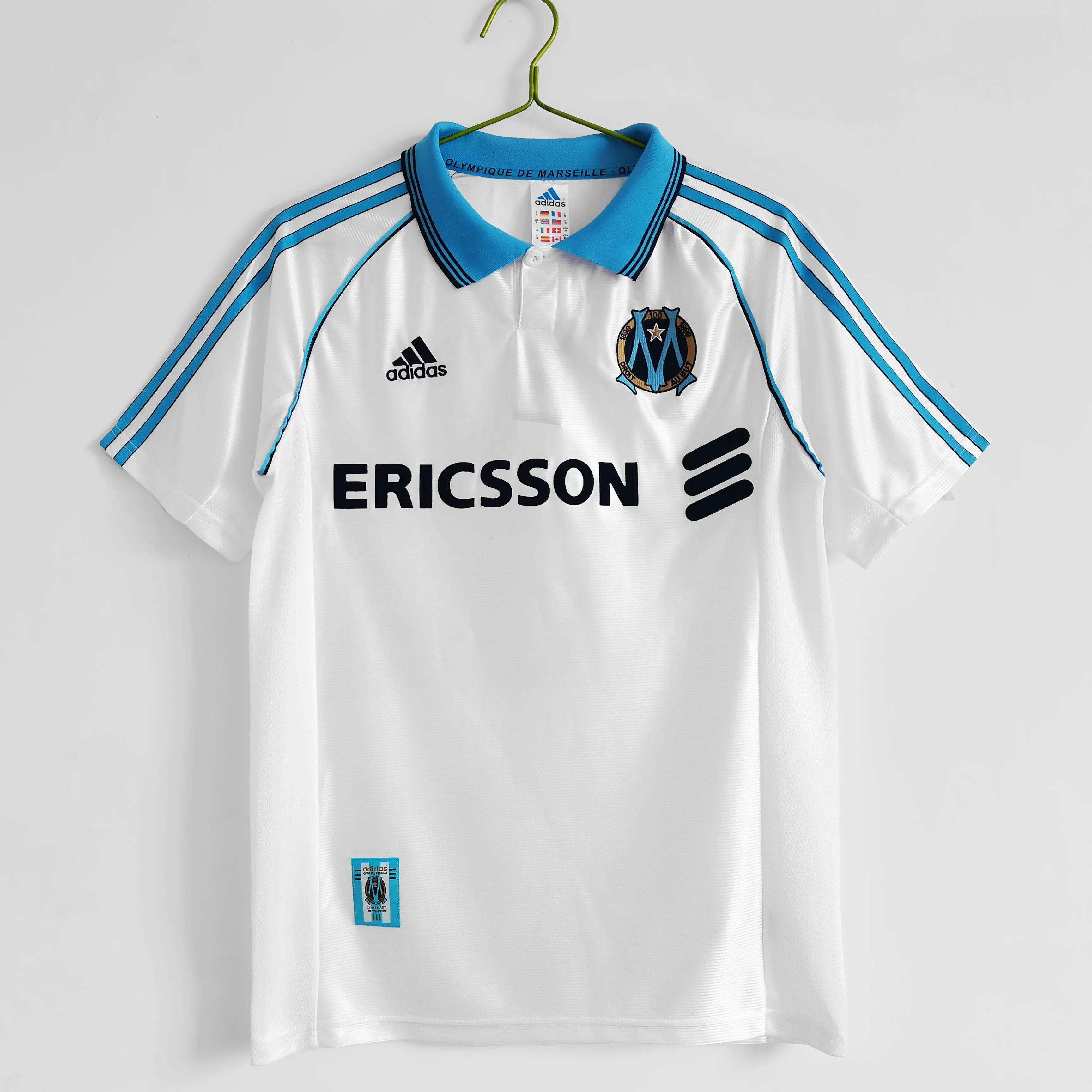 Maillot Olympique de Marseille 1998/1999 Rétro Officiel - Édition Vintage - JERSEY 