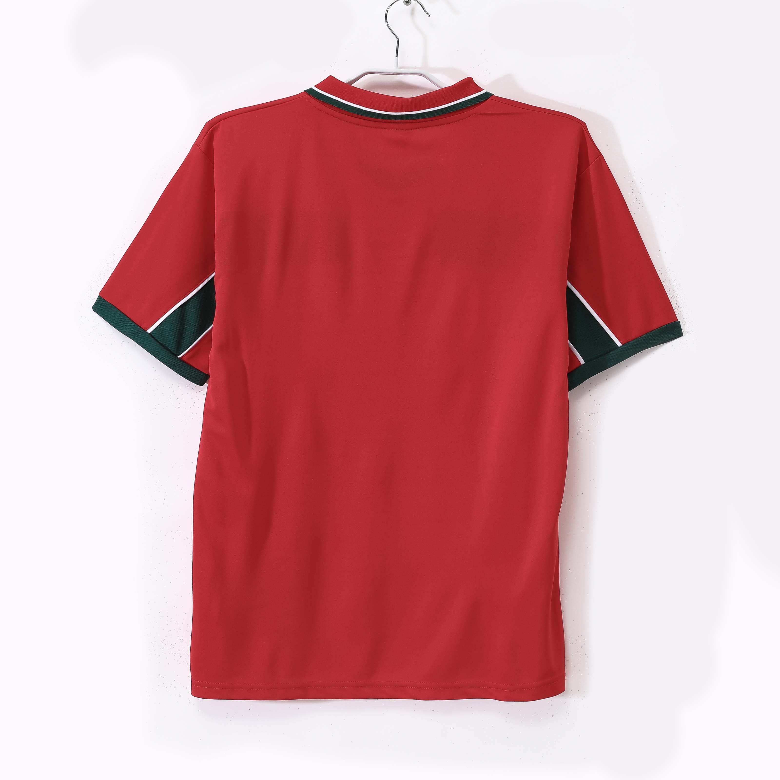 Maillot Maroc 1998 Rouge Vert - Édition Vintage Officielle - JERSEY 