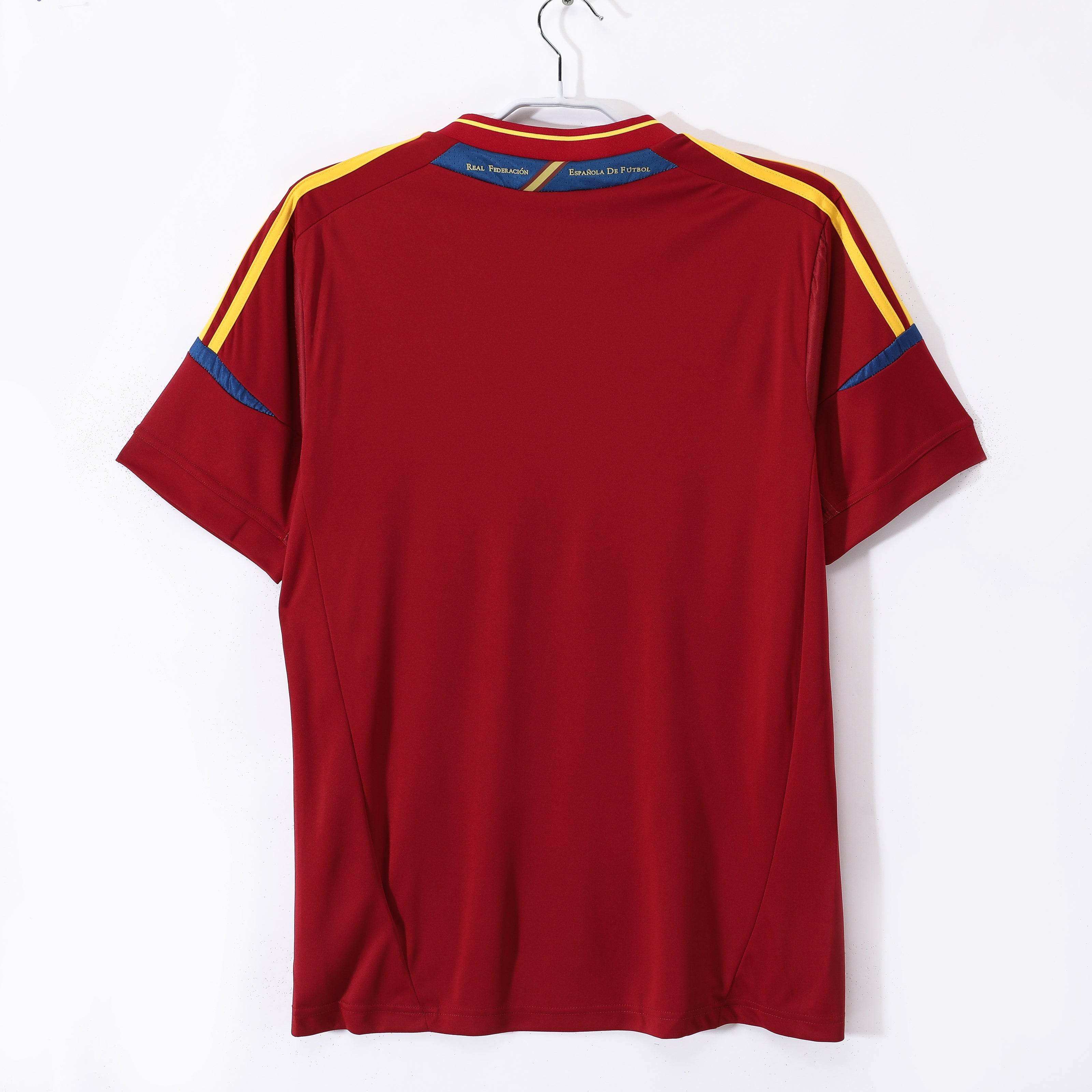 Maillot Espagne 2012 Rouge Or - Édition Vintage Officielle - JERSEY 