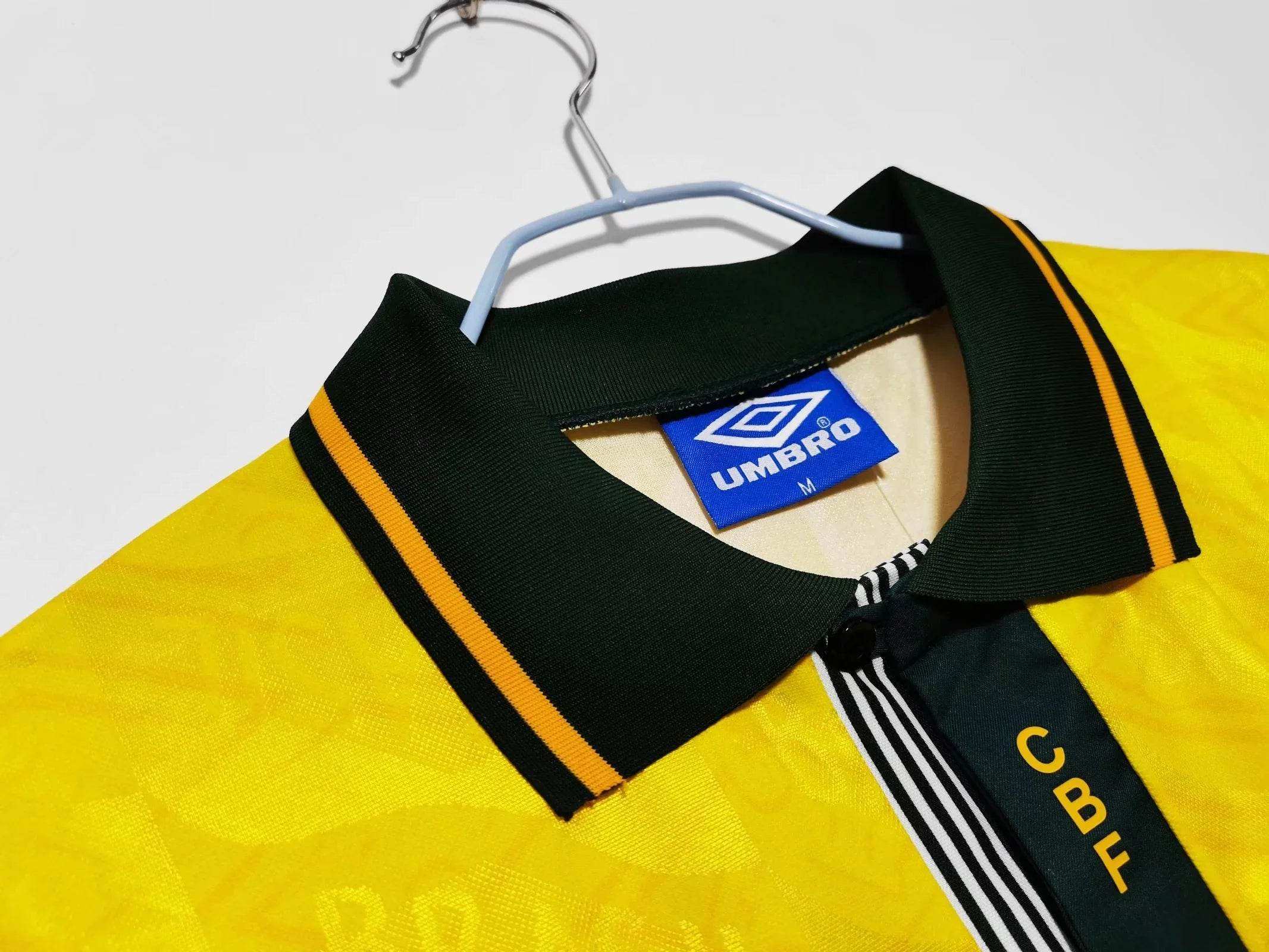 Maillot Brésil 1991/1993 Rétro Officiel Édition Vintage - JERSEY 