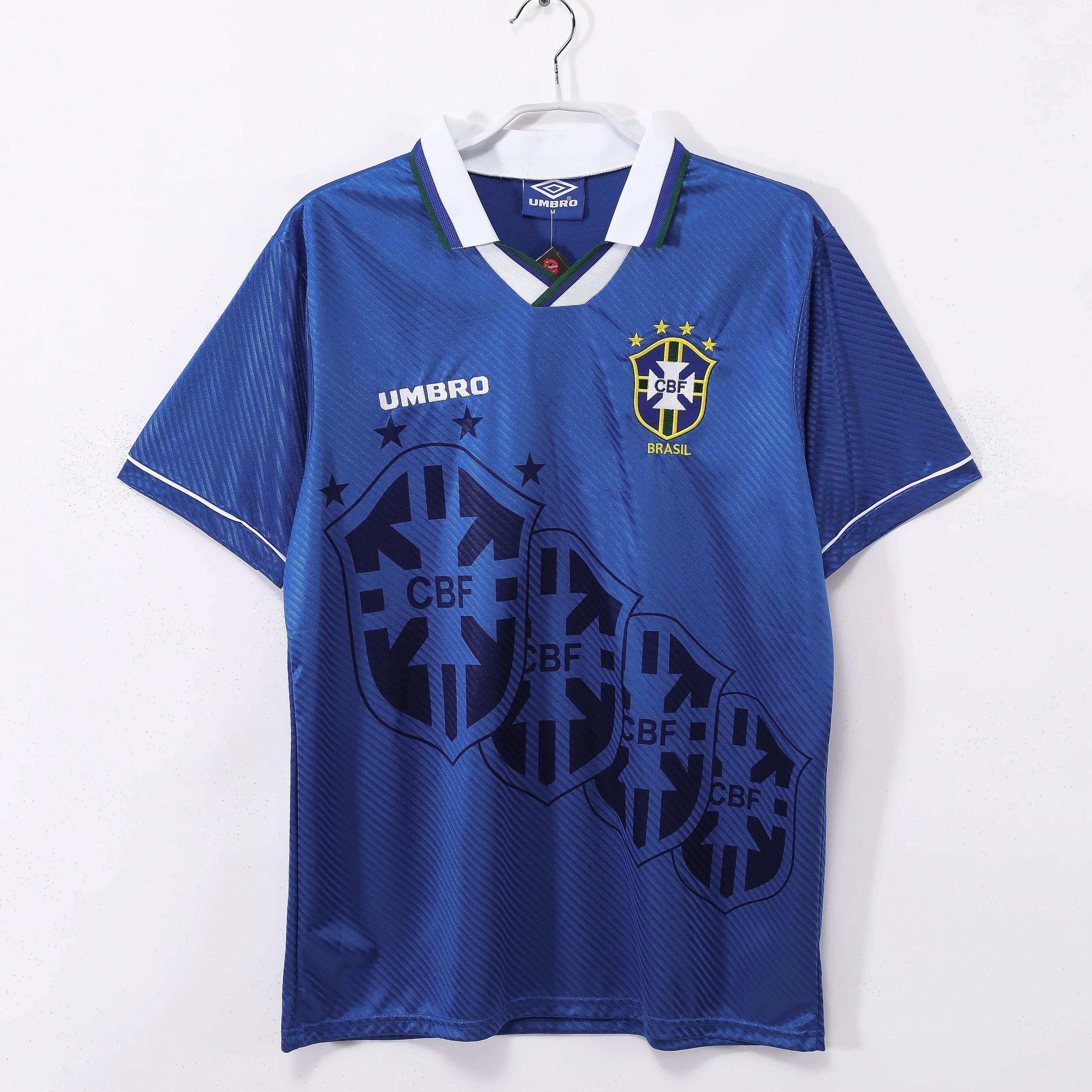 Maillot Brésil 1996 Rétro Officiel Édition Vintage - JERSEY 