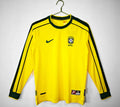 Maillot Brésil 1998 Jaune Manches Longues - Édition Vintage Officielle - JERSEY 