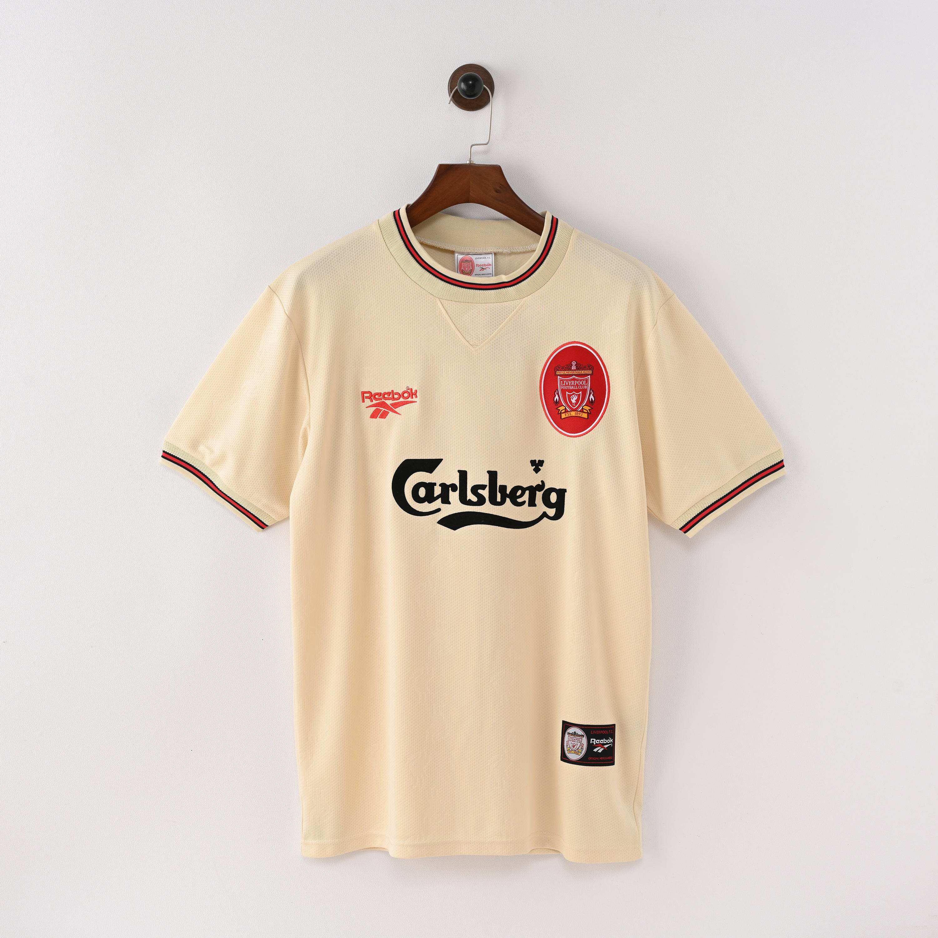 Maillot Liverpool 1996/97 Extérieur Belge - Édition Vintage Officielle - JERSEY 